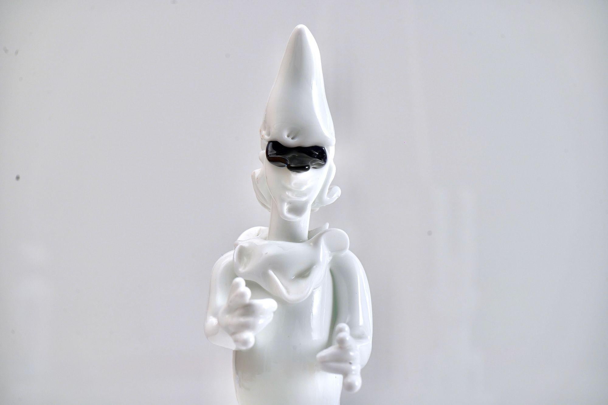 Fulvio Bianconi, Two Tiepoleschi Figurines, Pulcinella For Sale 11