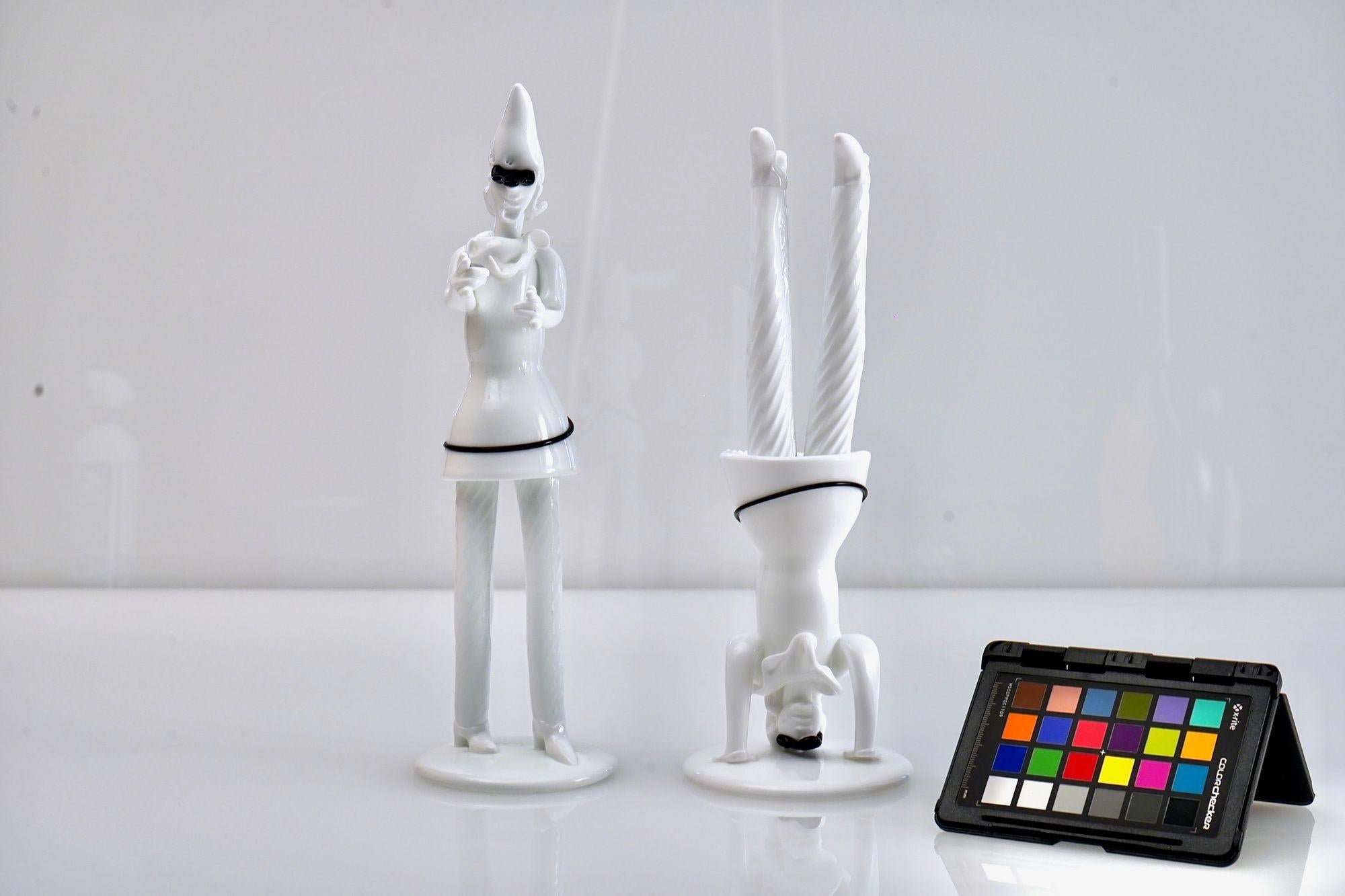 Fulvio Bianconi, Two Tiepoleschi Figurines, Pulcinella For Sale 13