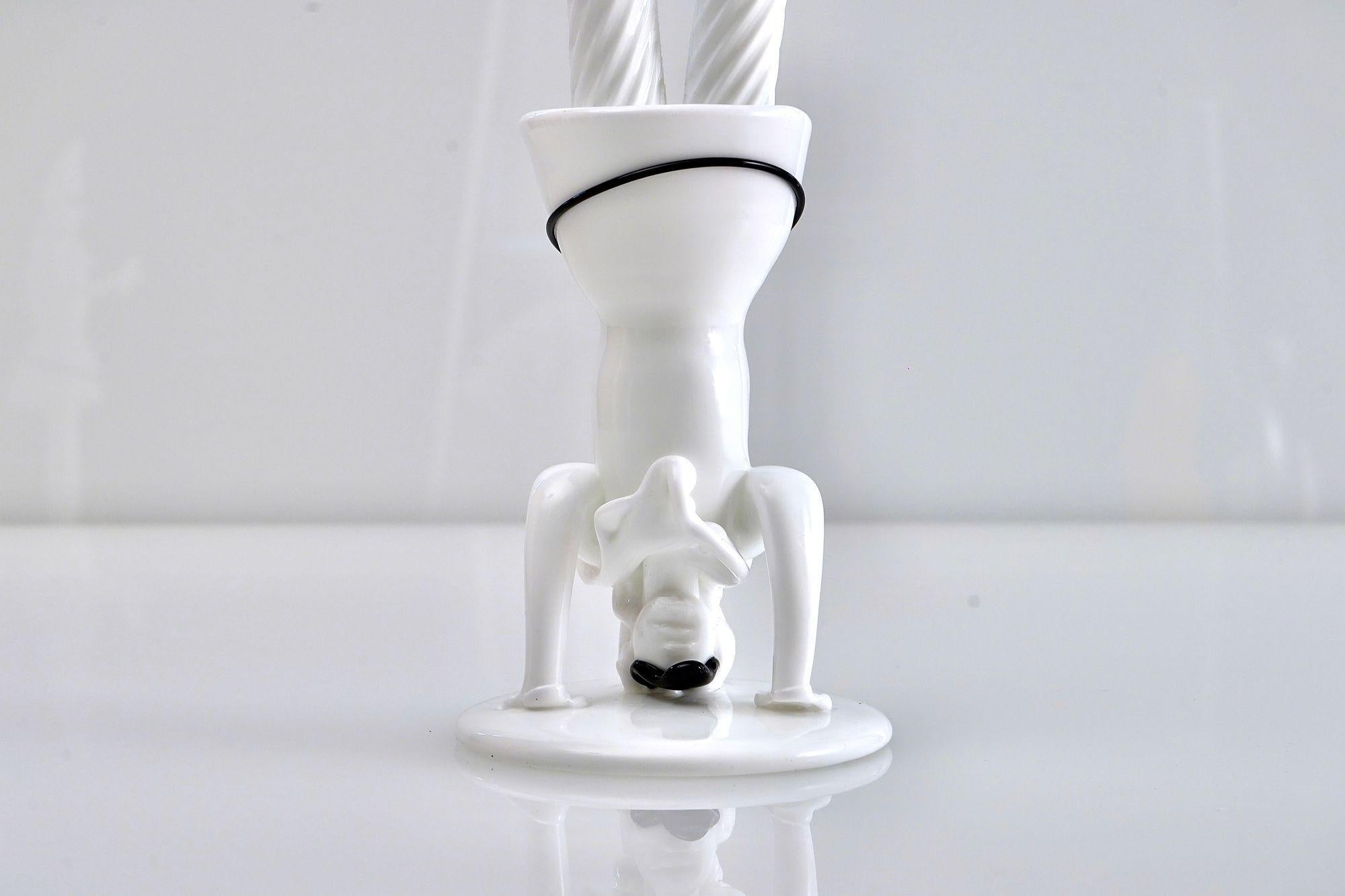 Fulvio Bianconi, Two Tiepoleschi Figurines, Pulcinella In Excellent Condition For Sale In Tavarnelle val di Pesa, Florence