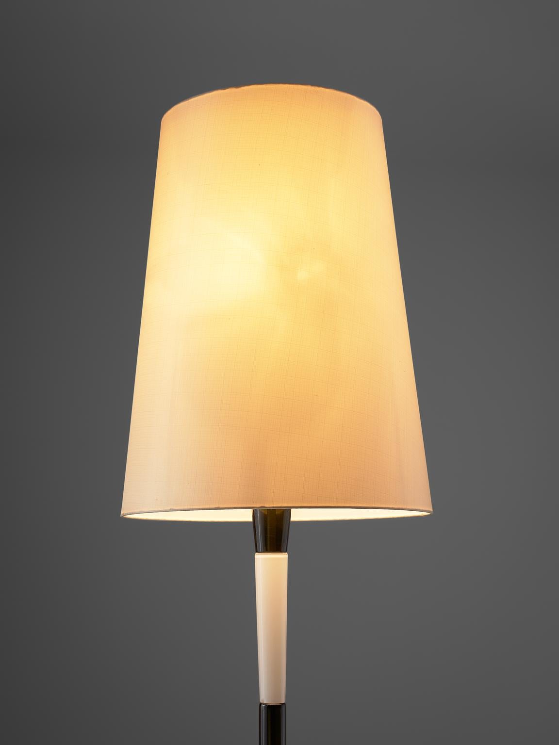 Mid-Century Modern Fulvio Bianconi Two-Tone Floor Lamp of Murano Glass