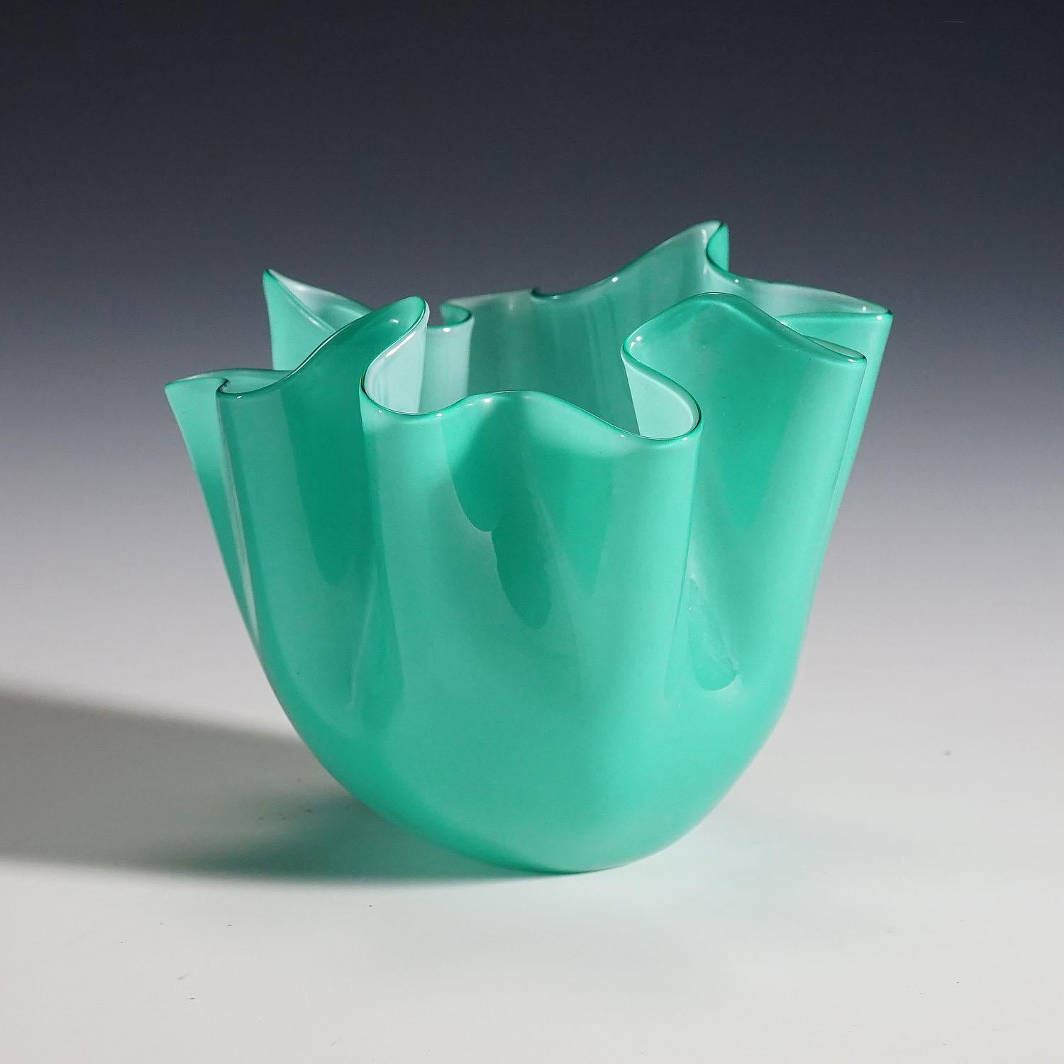 20th Century Fulvio Bianconi Vase 'Fazzoletto' for Venini, circa 1960