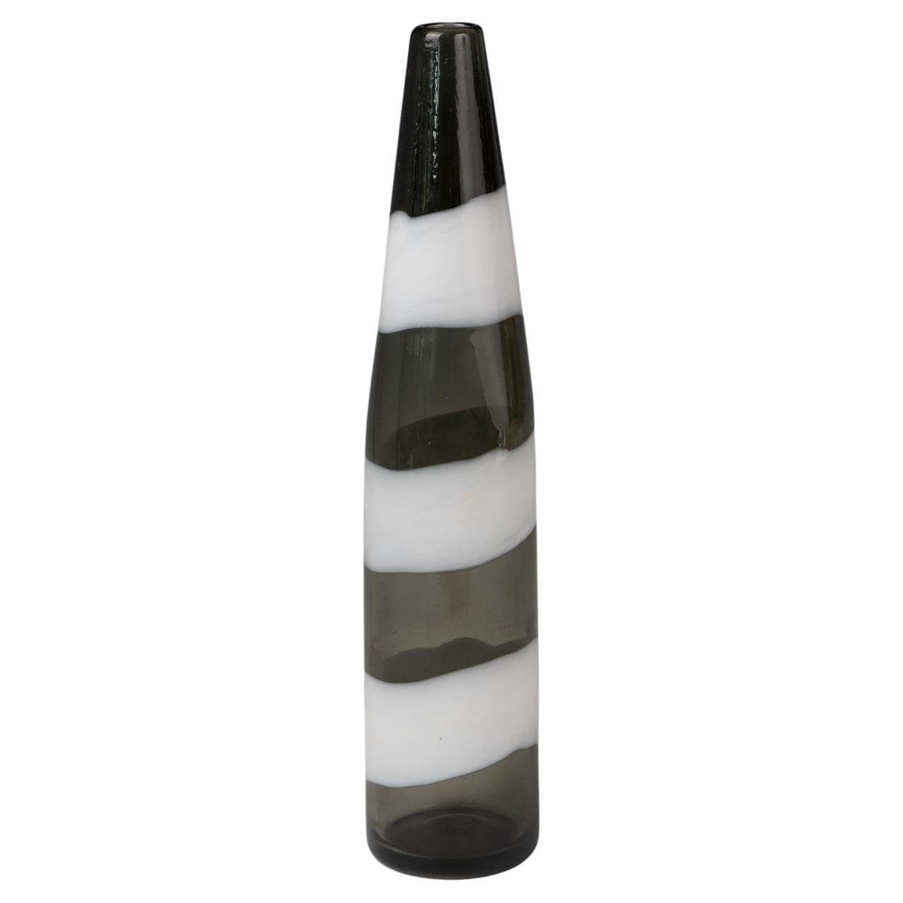 Fulvio Bianconi, vase "horizontale fasce". by Venini