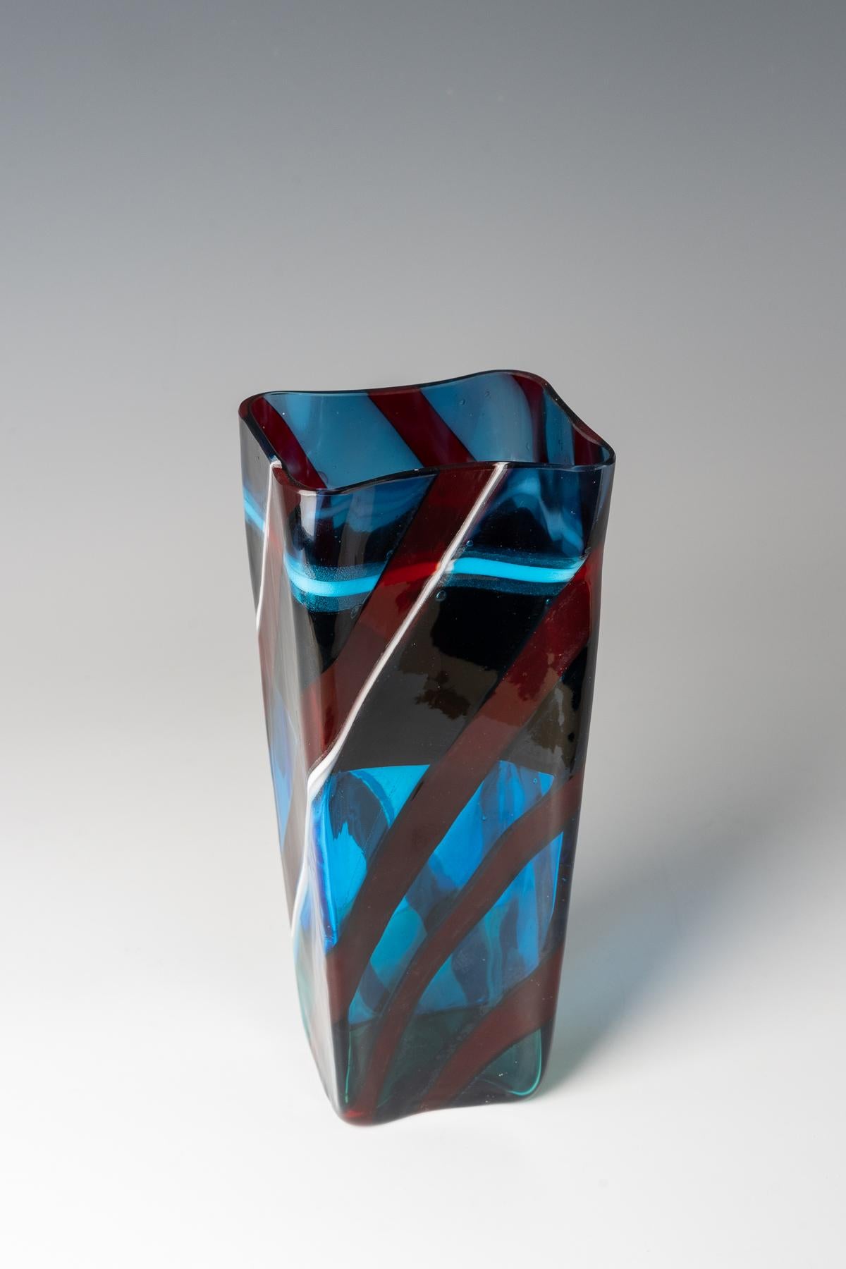 Italiano Fulvio Bianconi vase 'Scozzese', 1954-57 in vendita