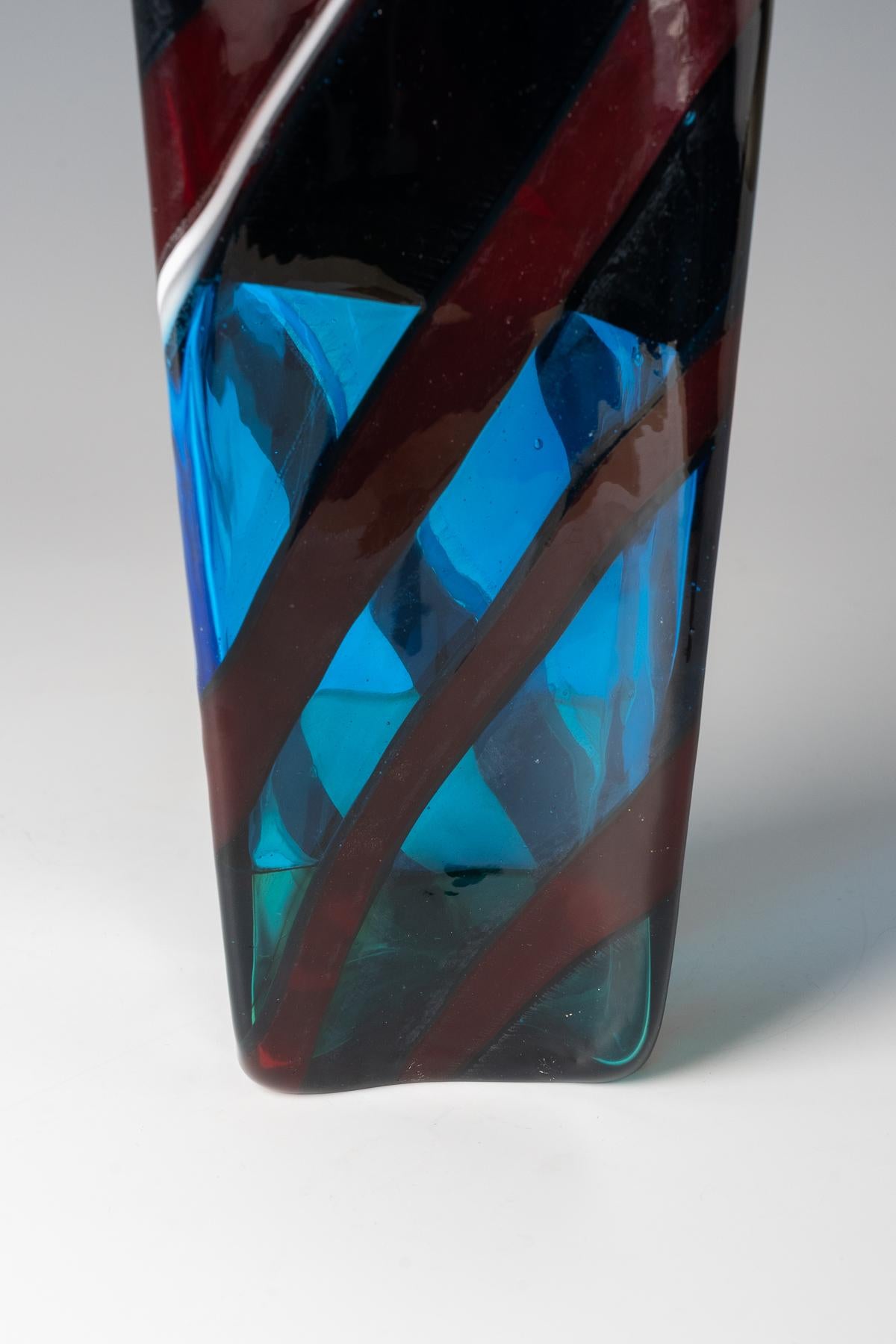 Fatto a mano Fulvio Bianconi vase 'Scozzese', 1954-57 in vendita
