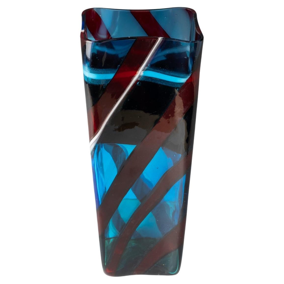 Fulvio Bianconi vase 'Scozzese', 1954-57 in vendita