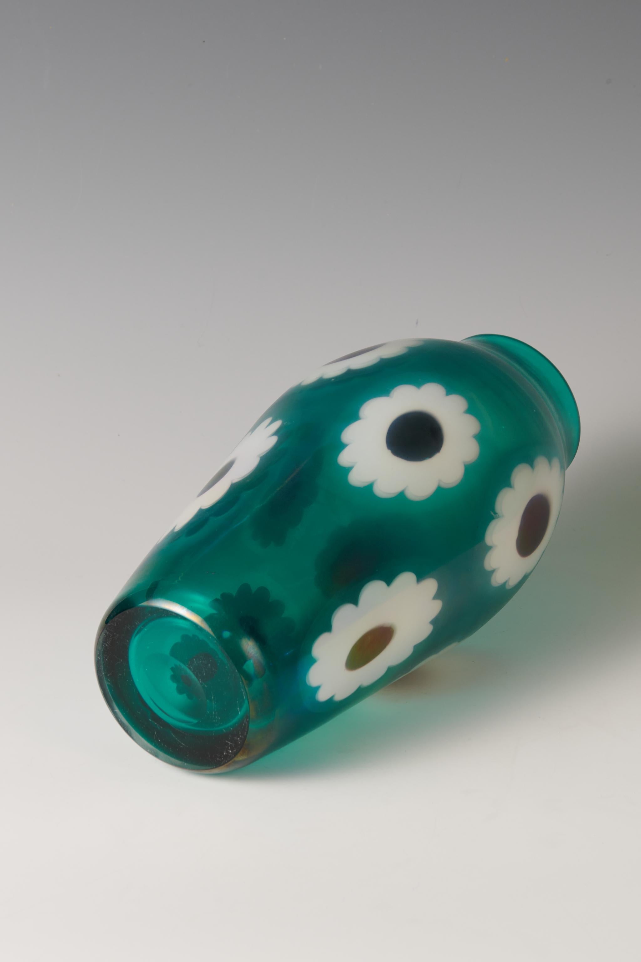 Hand-Crafted Fulvio Bianconi Venini con Fiori 1951  Vase 'A fiori', 1951 For Sale