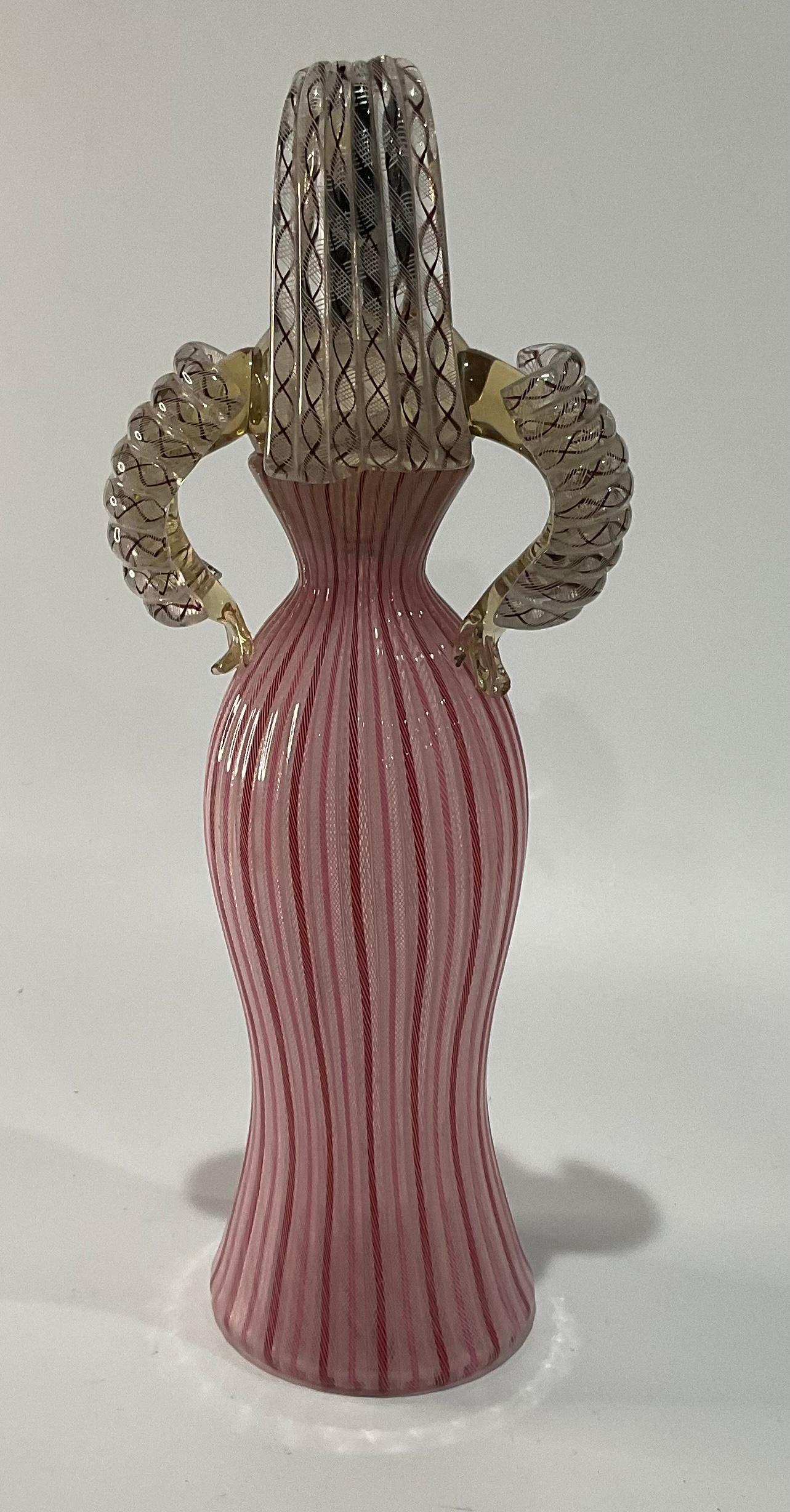 Rare Bride Figure Model 2993 designed by Fulvio Bianconi for Venini Circa 1950’s. The figure is acid signed Venini Murano Italia. 


One of the most famous post-war Italian graphic designers, Fulvio Bianconi began his career learning the art of