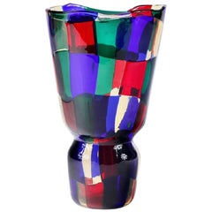 Fulvio Bianconi Venini Pezzato Vase