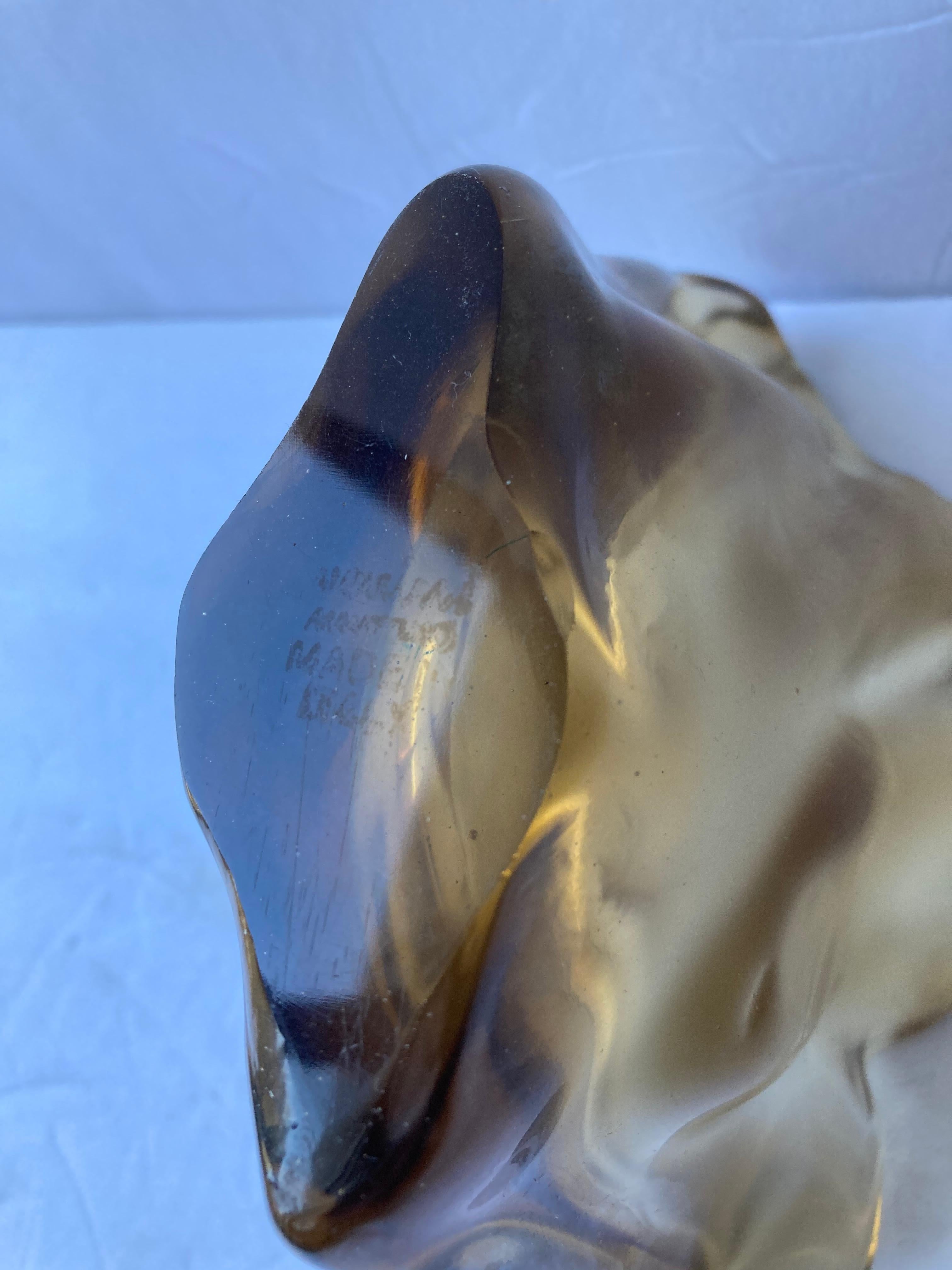 Italian Fulvio Bianconi, Venini Satin Iridescent Murano Glass Vase Rare 4-Line Acid Mark For Sale