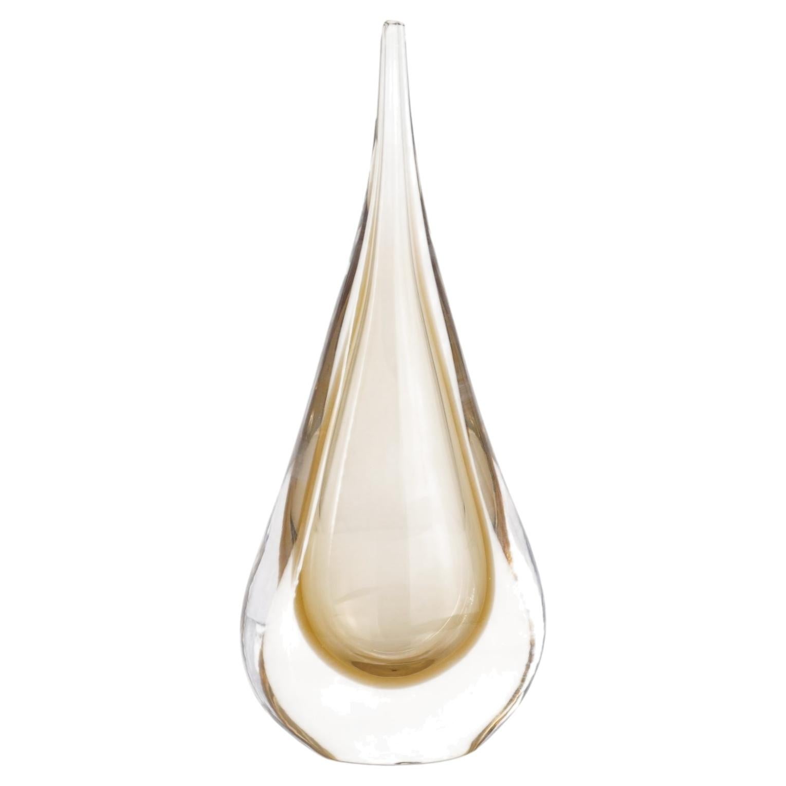 Fume Drop Vase - Murano Glass
