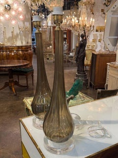Fume Murano Glass Bulb Form Lamps
