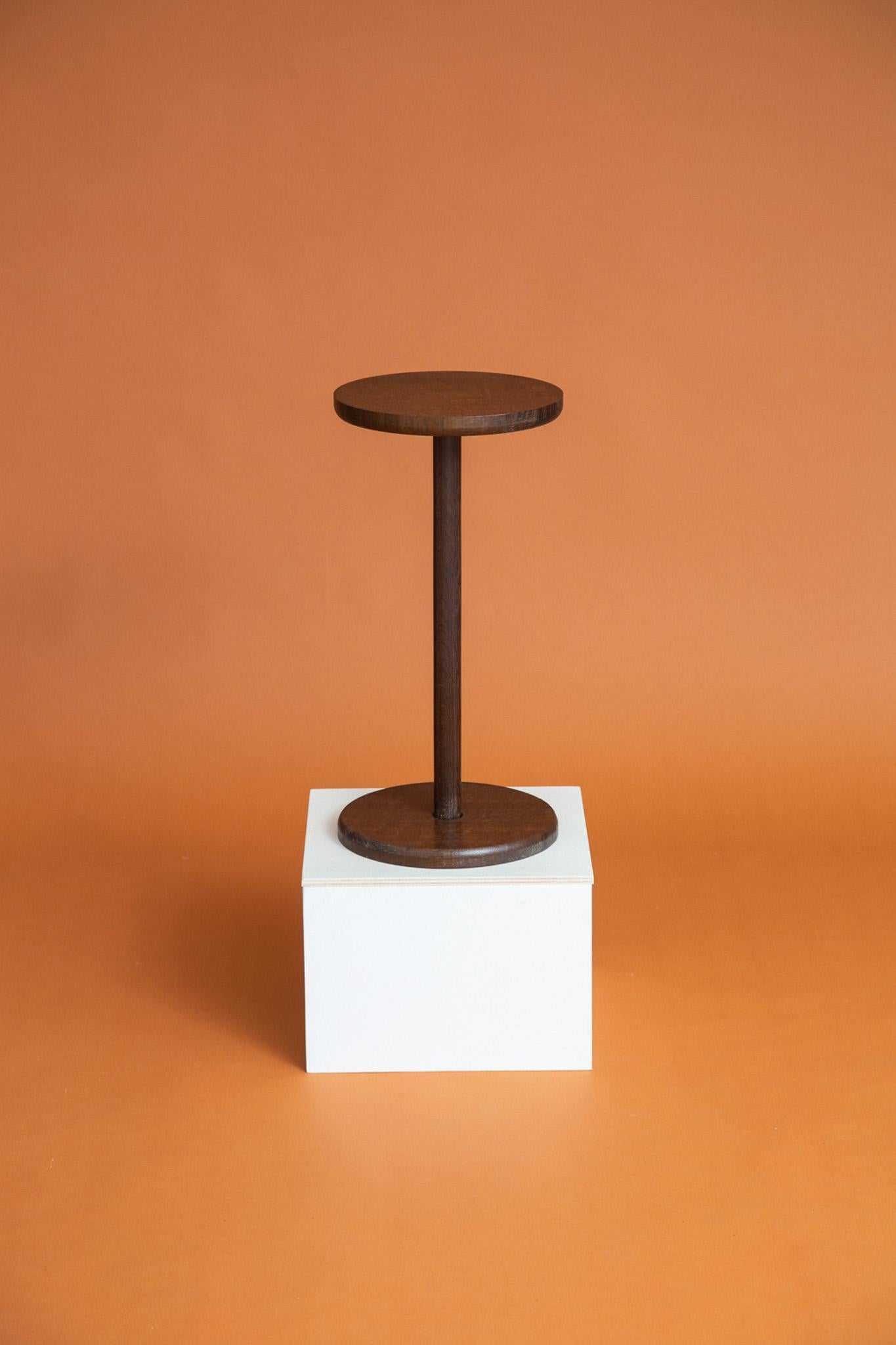 Wood sofa table and side table handcrafted in English Oak by award winning designer and maker Gareth 'Goldfinch' Brookes in his traditional Manchester studio. This lightweight and easy to move sofa table is perfect for tucking in next to your seat