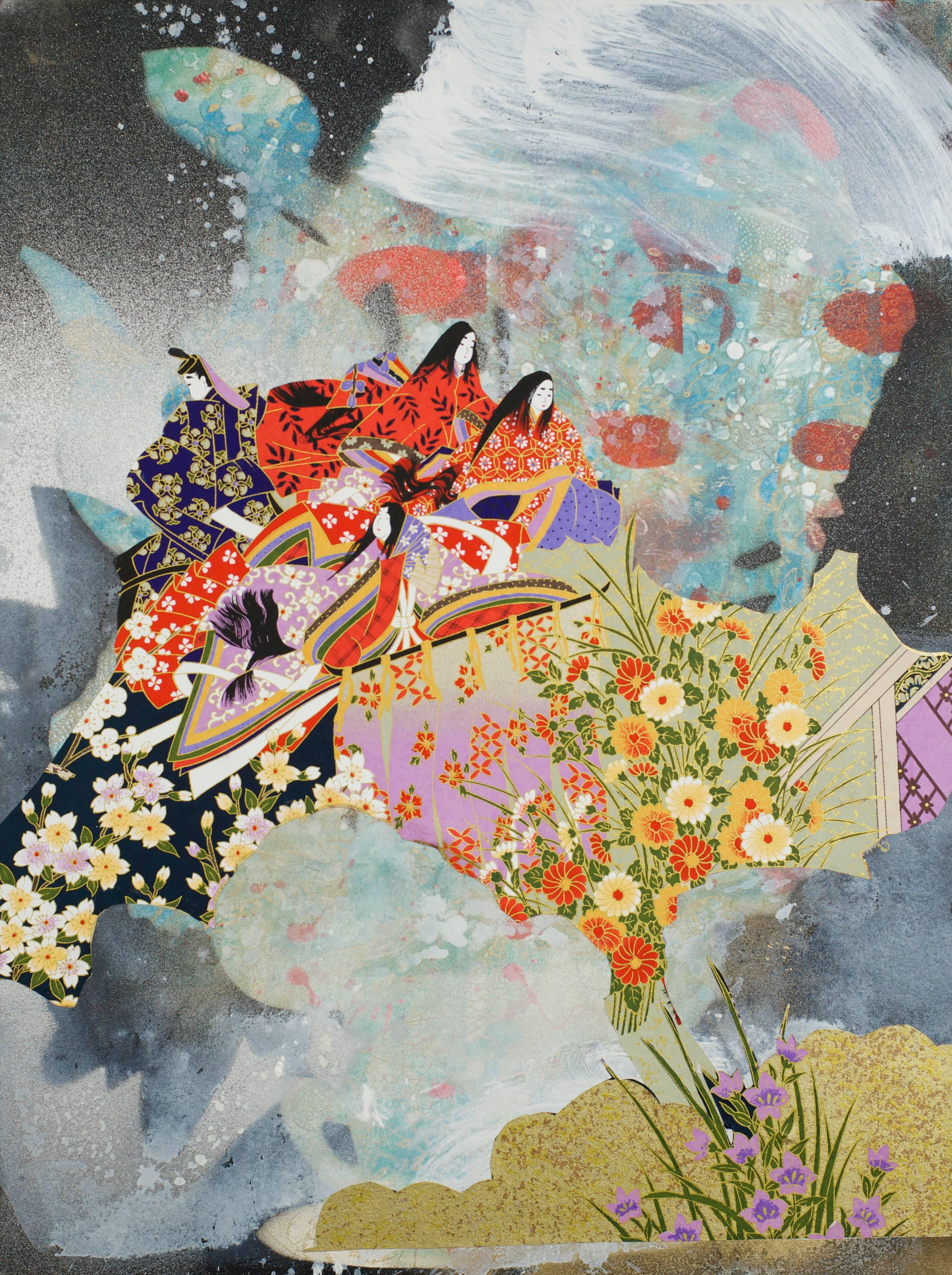 Kaguyahime - Mixed Media Art by Fumiko Toda