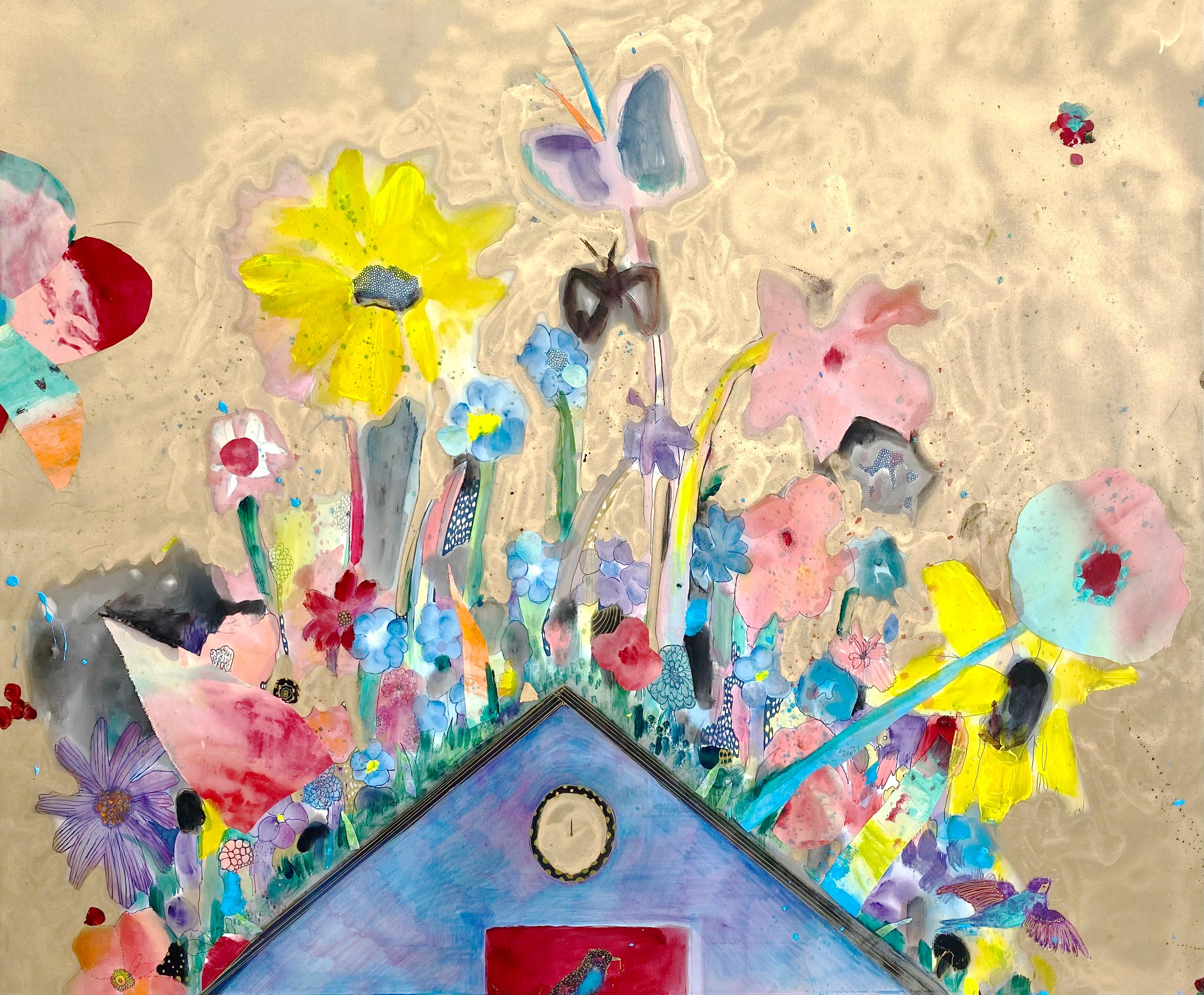Fumiko Toda Landscape Painting - Bird House
