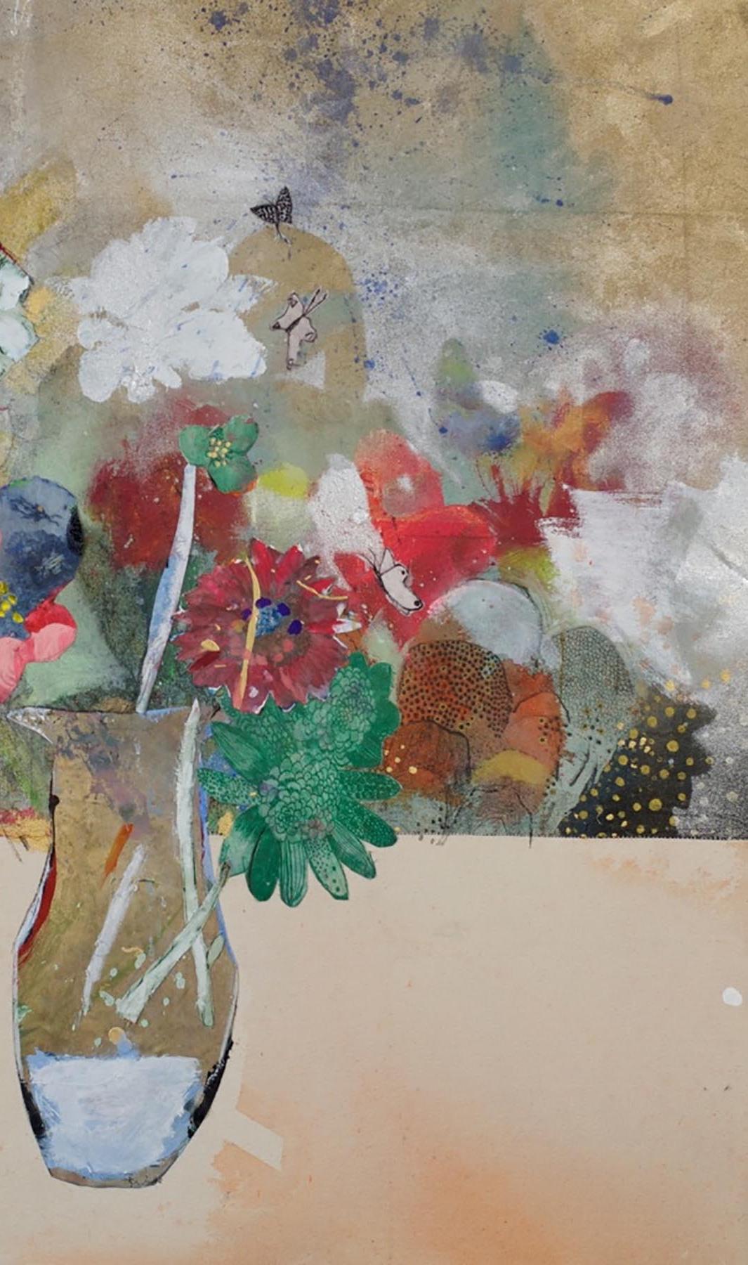Homenaje a Redon - Painting de Fumiko Toda