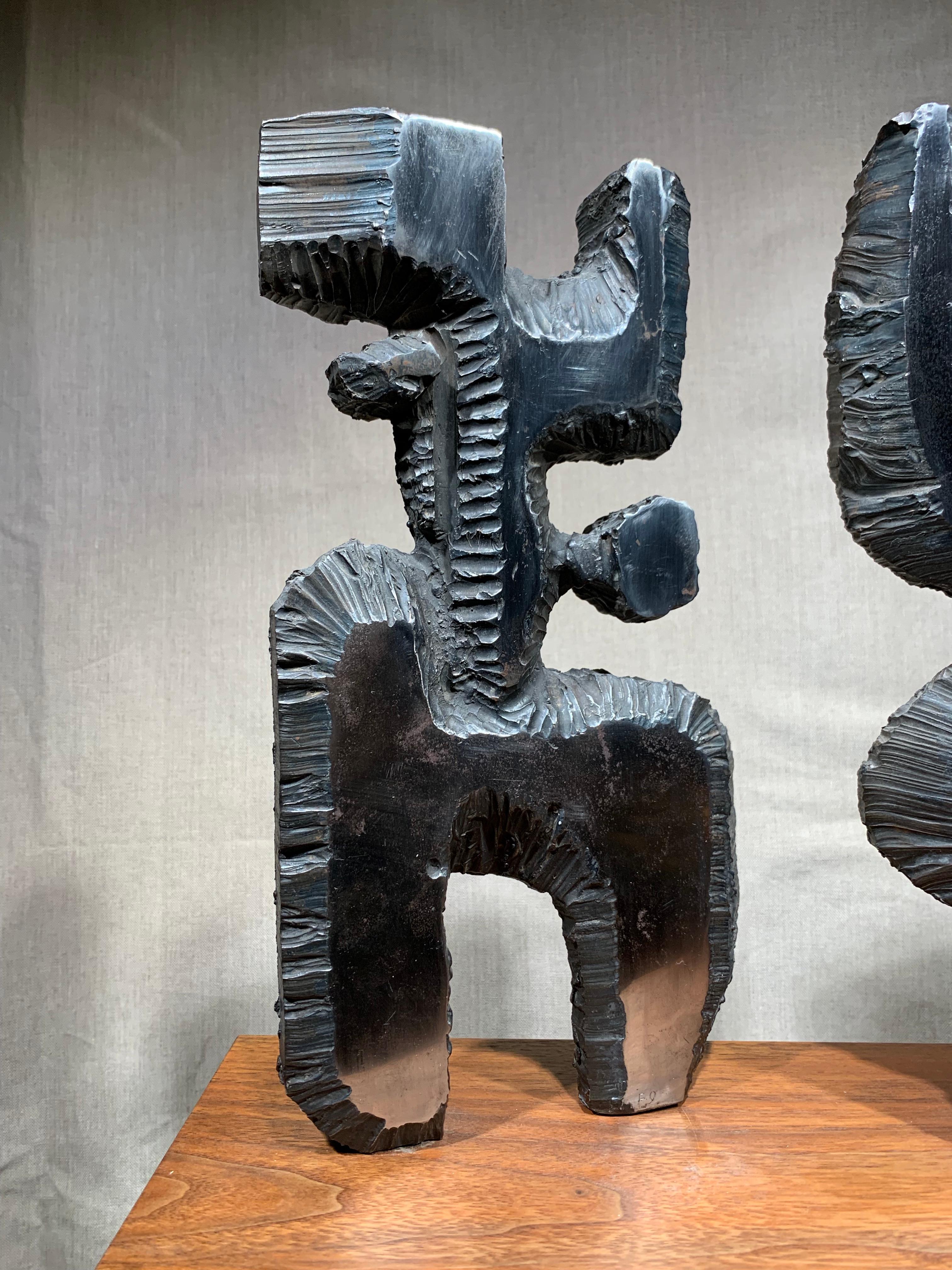 Zwei ohne Titel-Kompositionen – Sculpture von Fumio Otani