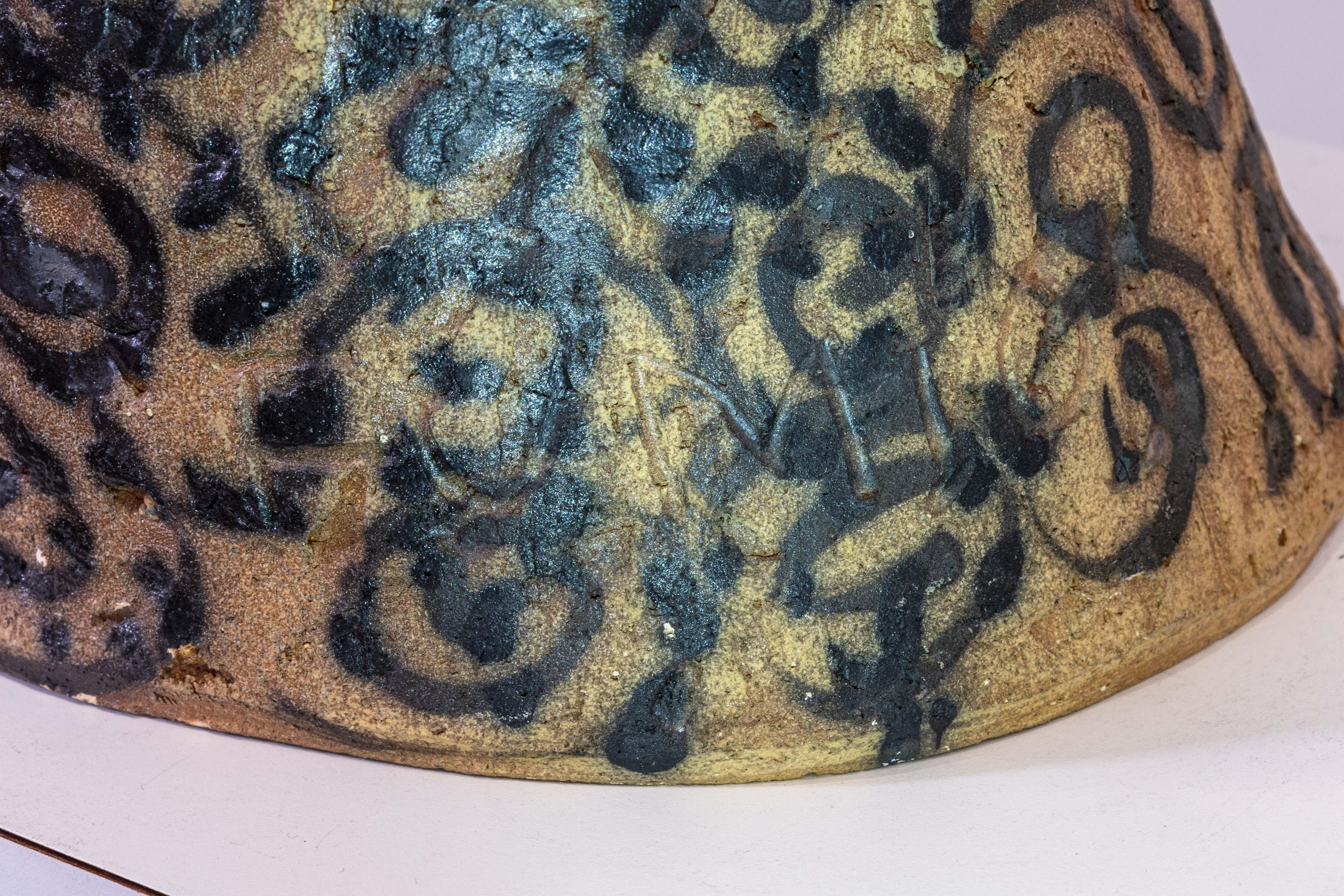 Coppia di sculture in ceramica con testa asiatica dipinta a mano firmata da Fumio Takasugi in vendita 8