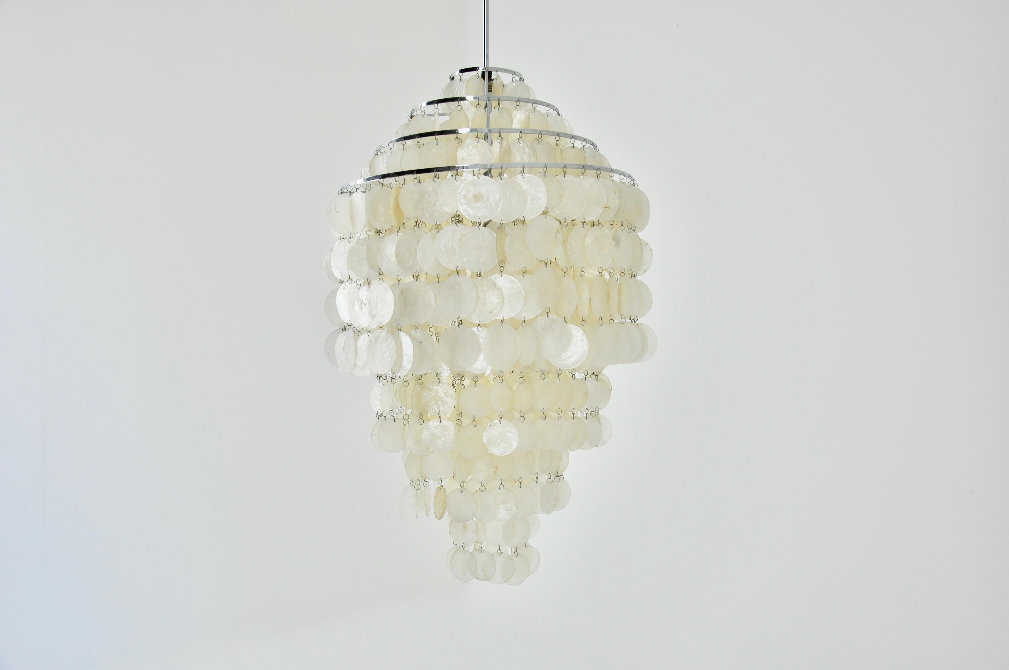 Late 20th Century FUN 1 DM Chandelier Lamp by Verner Panton for Lüber, 1970s