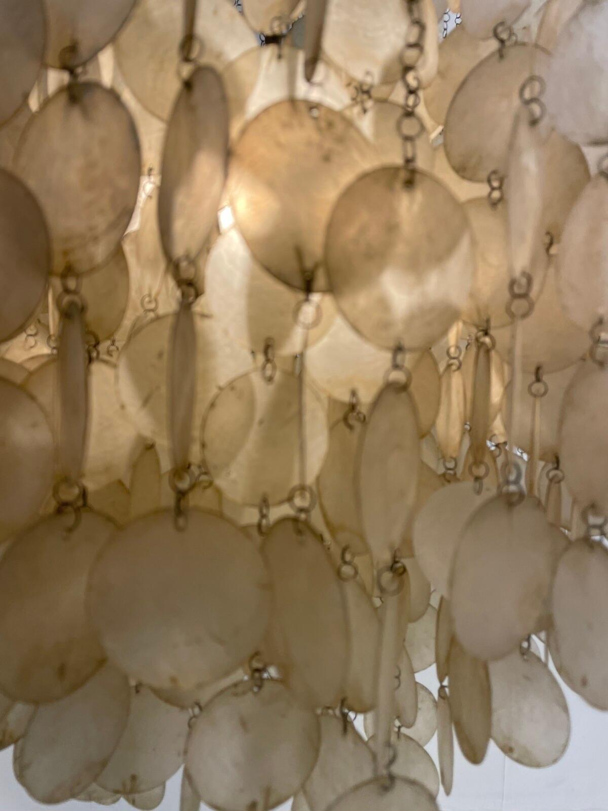 Shell Fun 3DM Seashell Pendant Light by Verner Panton, Denmark, 1960s