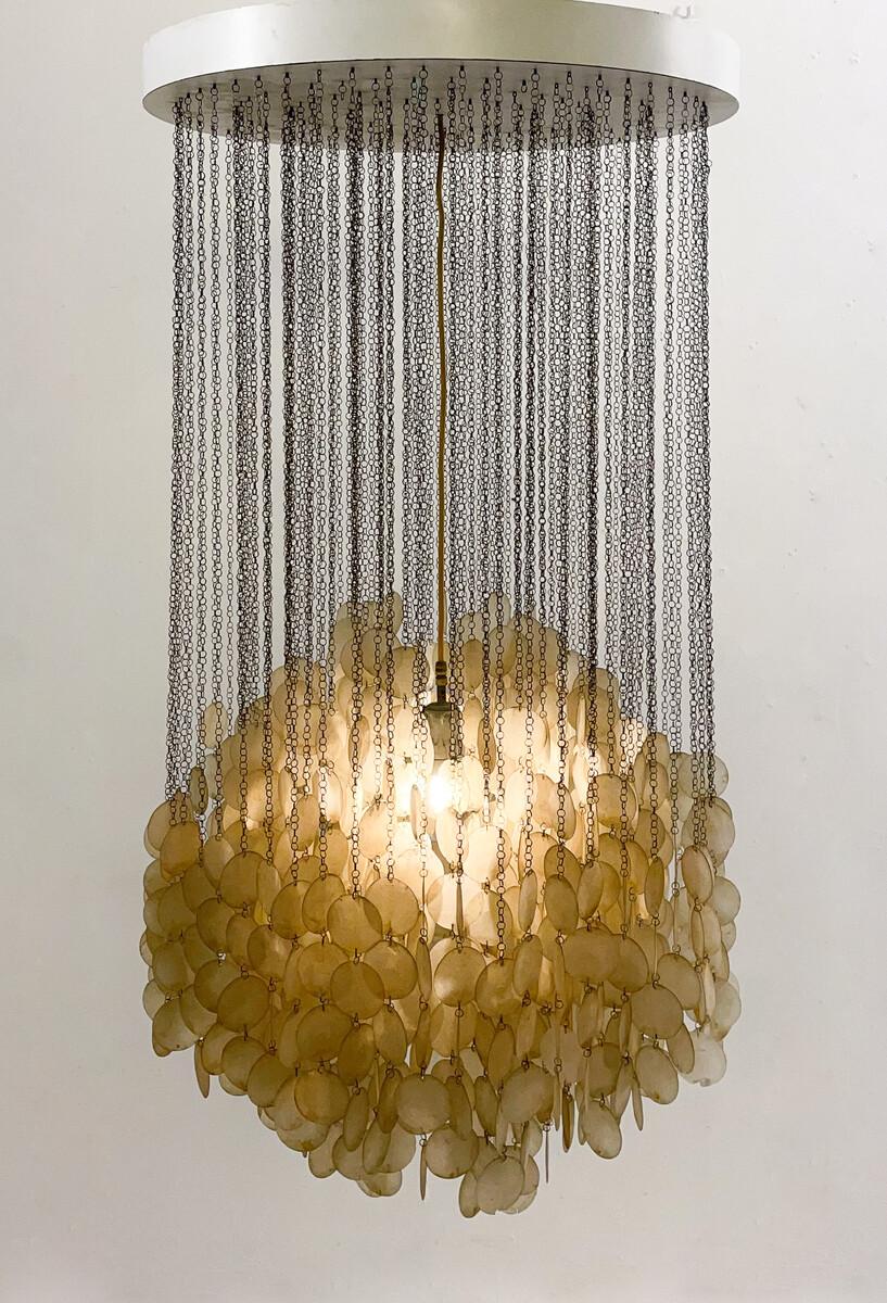 Fun 3DM Seashell Pendant Light by Verner Panton, Denmark, 1960s 2