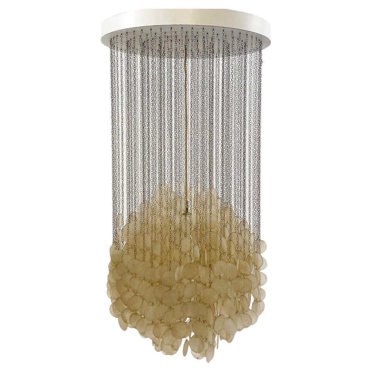 Fun 3DM Seashell Pendant Light by Verner Panton, Denmark, 1960s