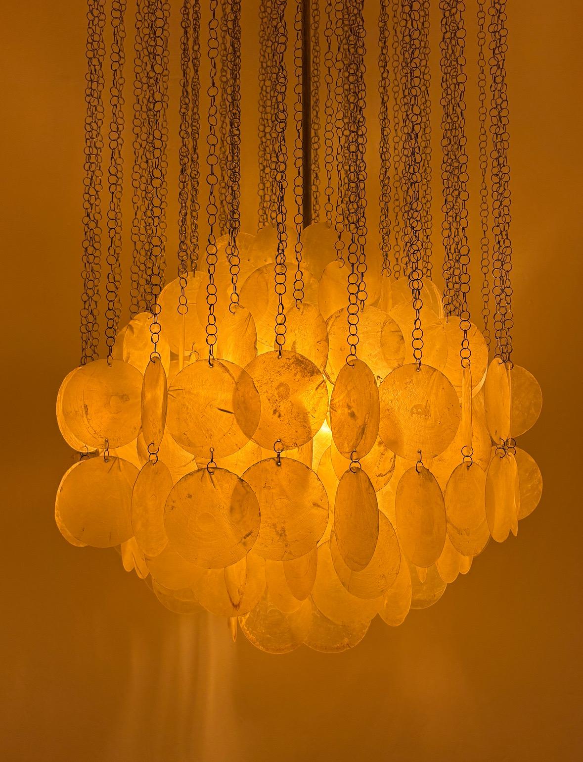 Metà XX secolo Lampada a sospensione Fun 4DM di Verner Panton per Lüber, 1964 Svizzera in vendita