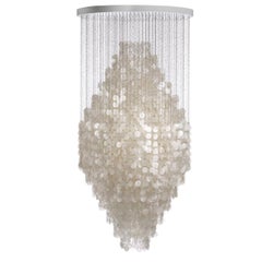Fun 8DM Seashell Pendant Light by Verner Panton
