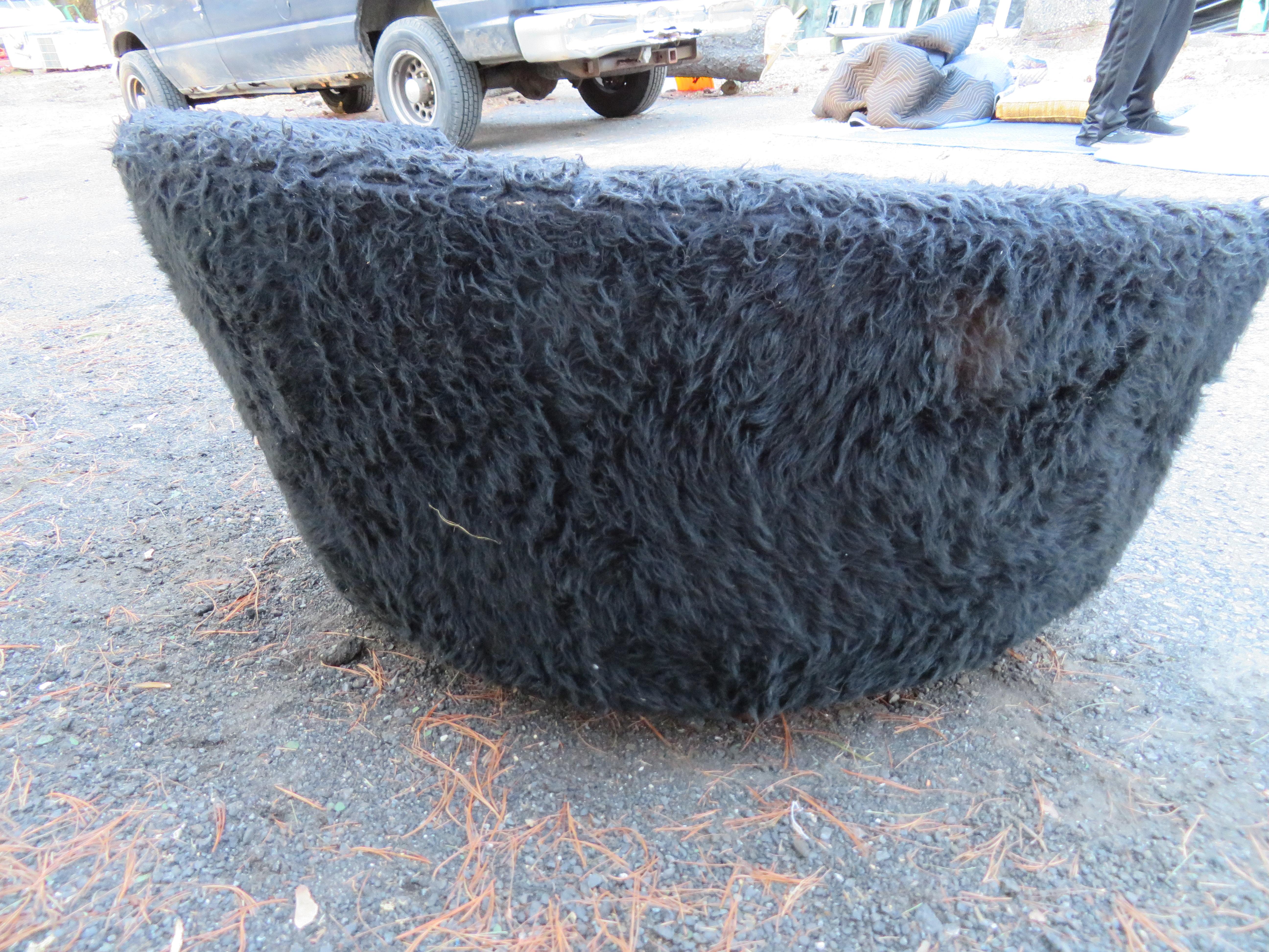 fluffy chaise lounge chair