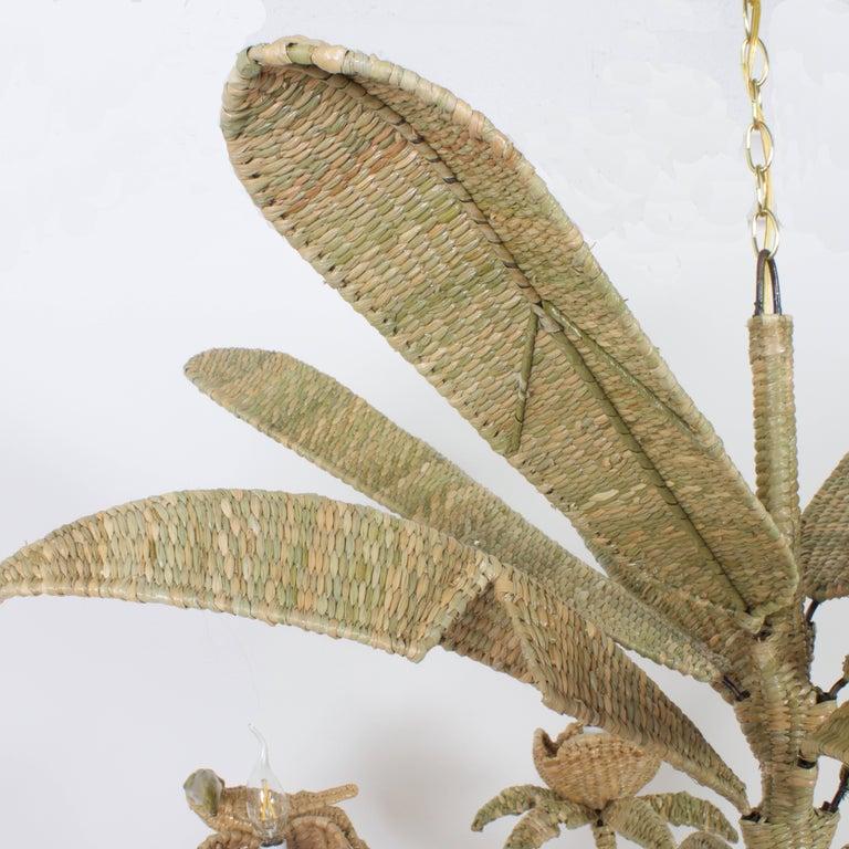 Reed Fun and Folky Mario Lopez Torres Animated Wicker Chandelier