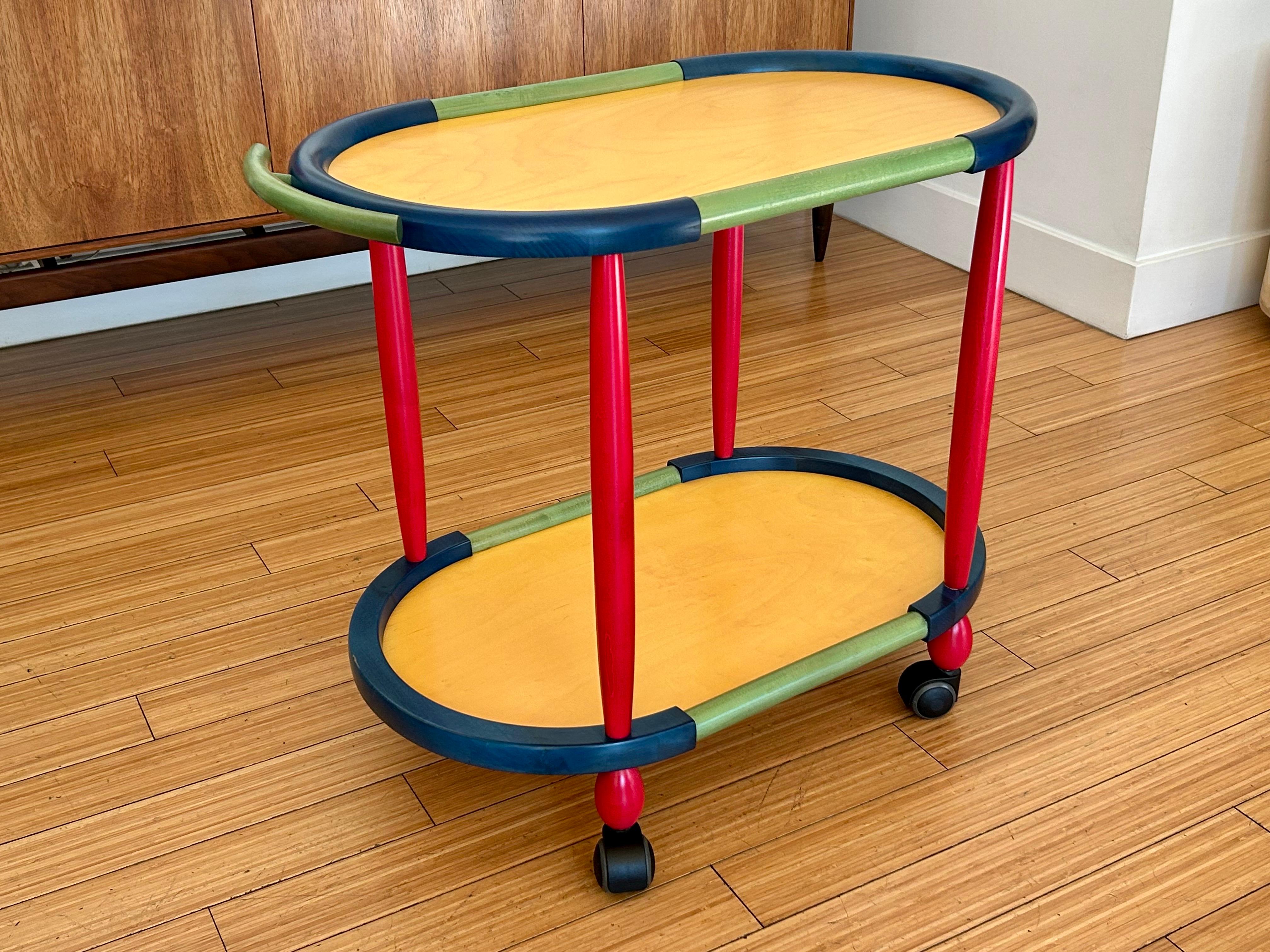 Fun Colors Occasional Wood Cart Pietro Manzoni 5