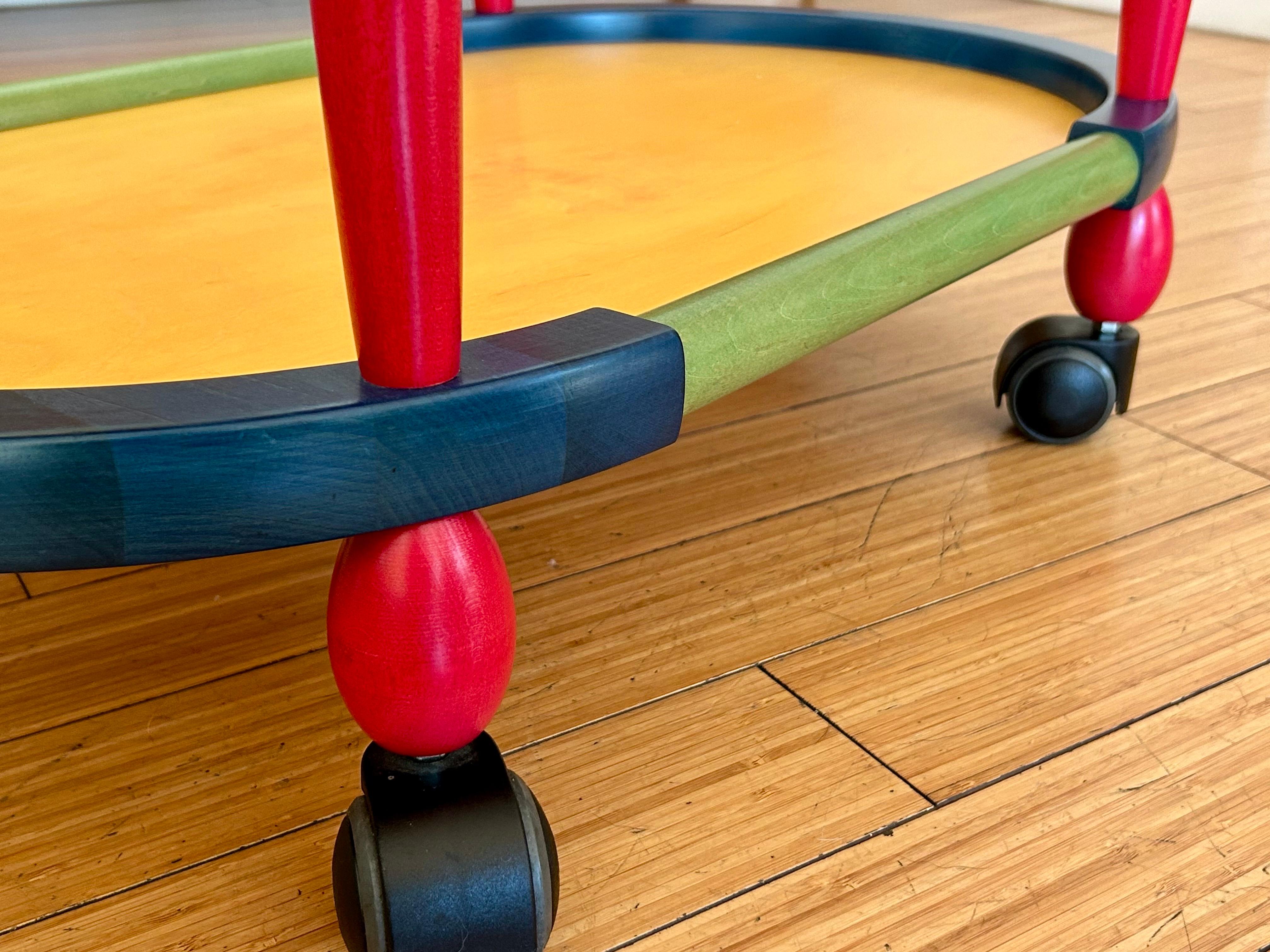 Fun Colors Occasional Wood Cart Pietro Manzoni 8