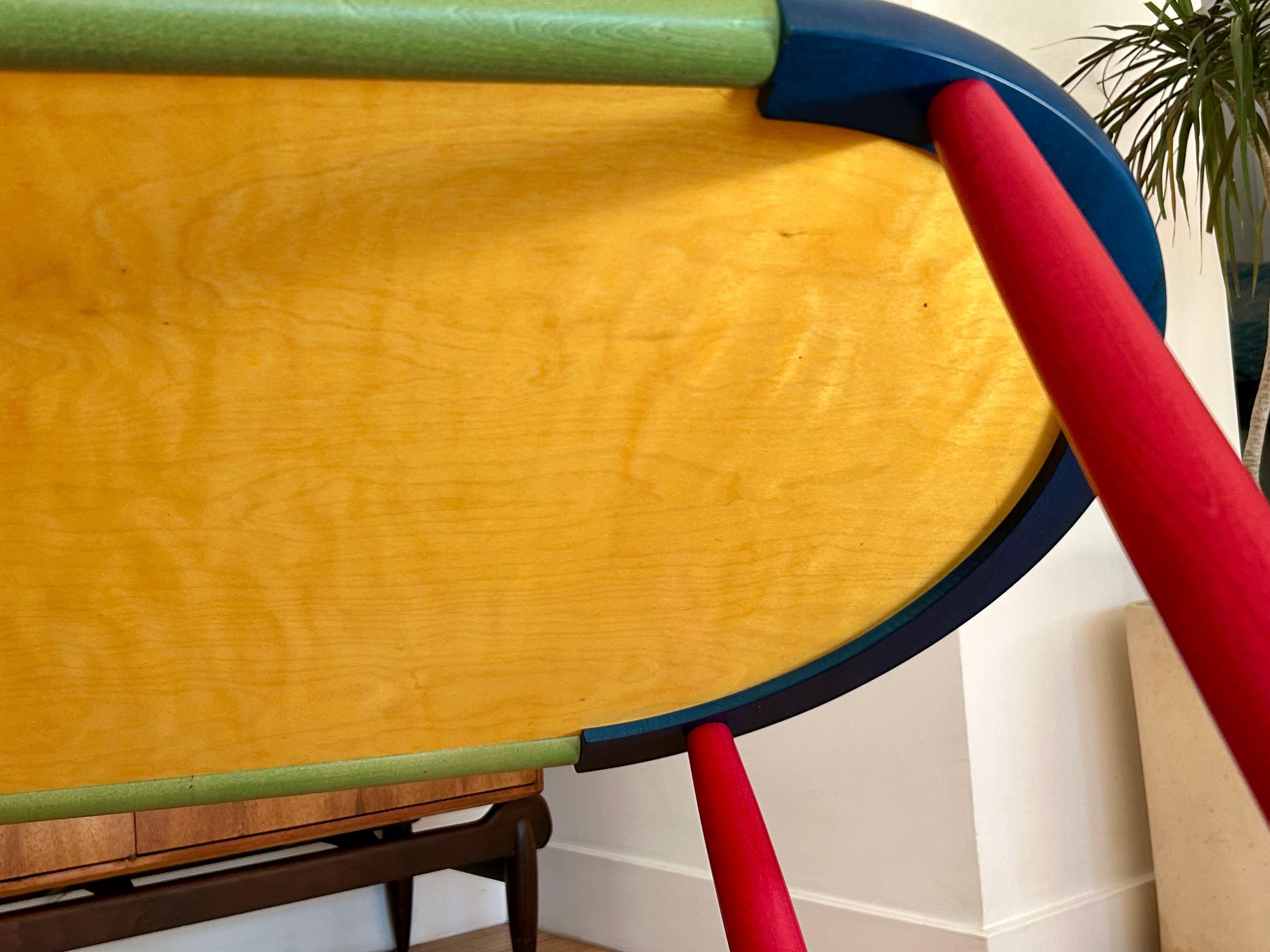 Fun Colors Occasional Wood Cart Pietro Manzoni 10