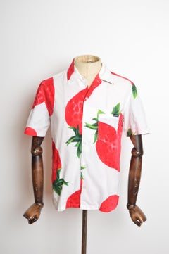Fun D&G 2000’s Dolce & Gabbana Strawberry Fruit Short sleeve Shirt