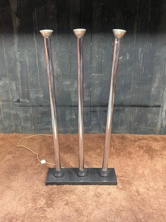 Fun Lamp Italy 1980, Three Floor Lamps Articulated on Ball Joints, Which Allows