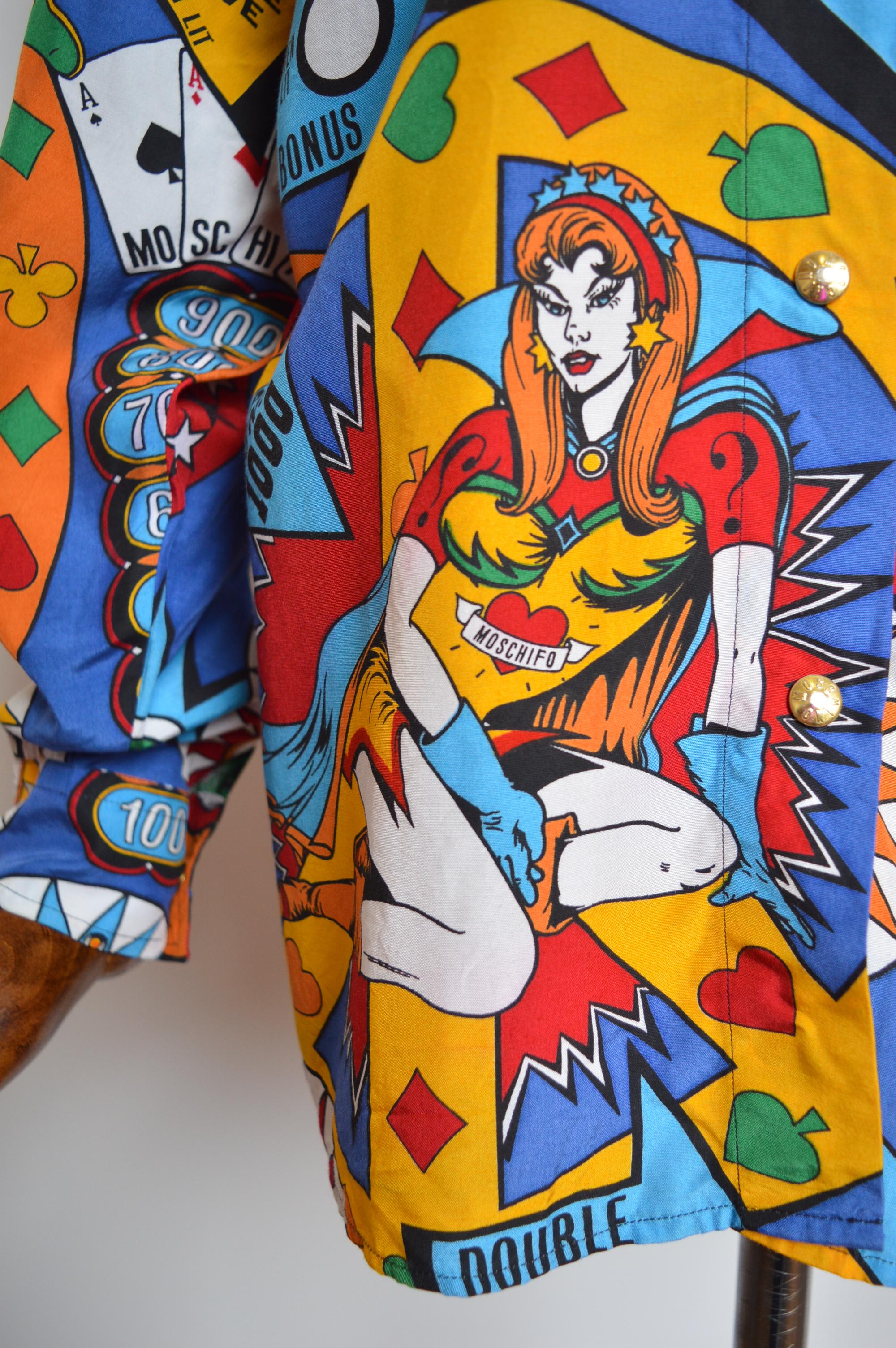 Marron Moschino Cartoon Las Vegas Casino Pinball des années 1990 en vente