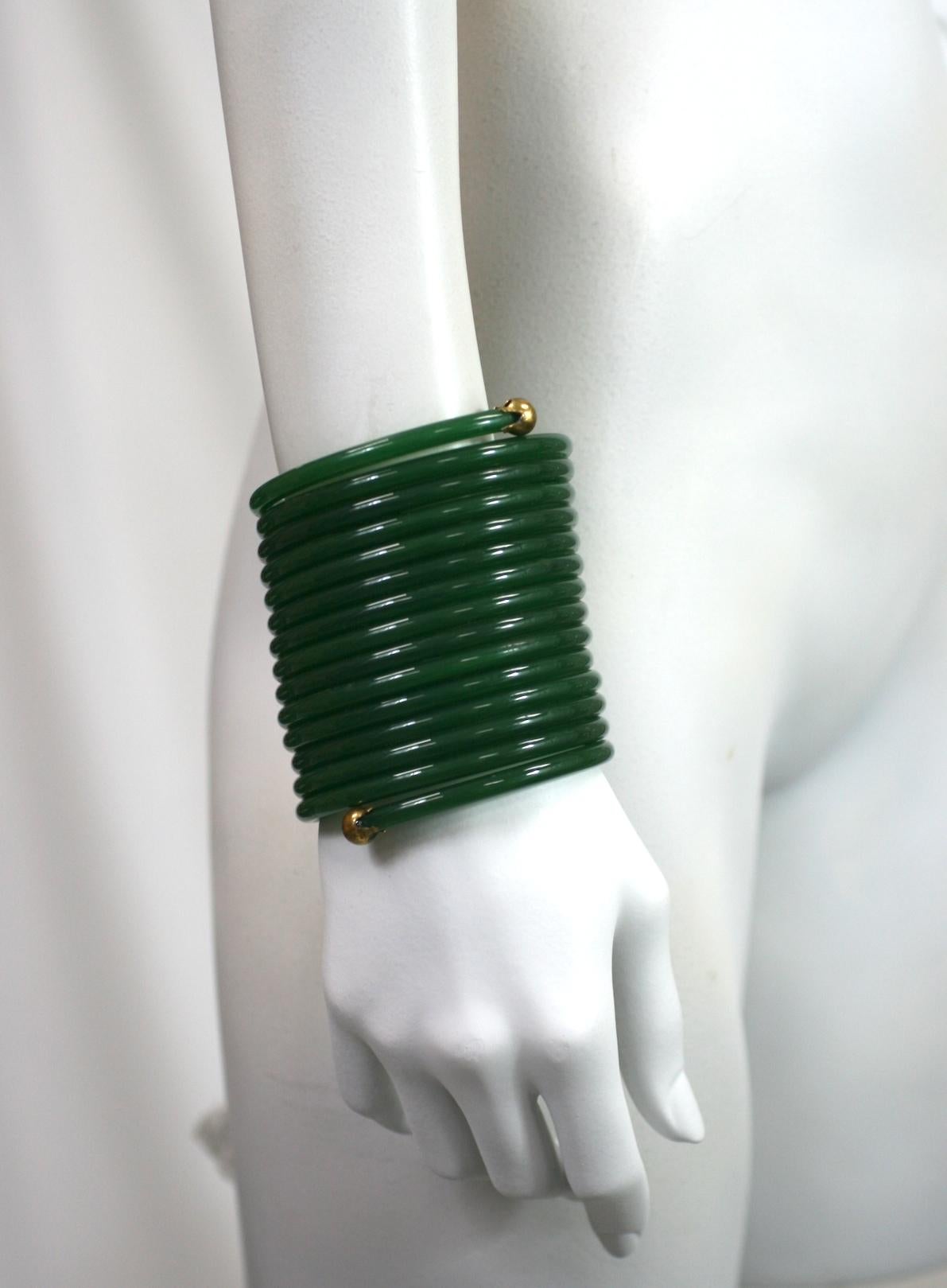 Women's or Men's Fun Spun Nylon Slinky Bracelet For Sale