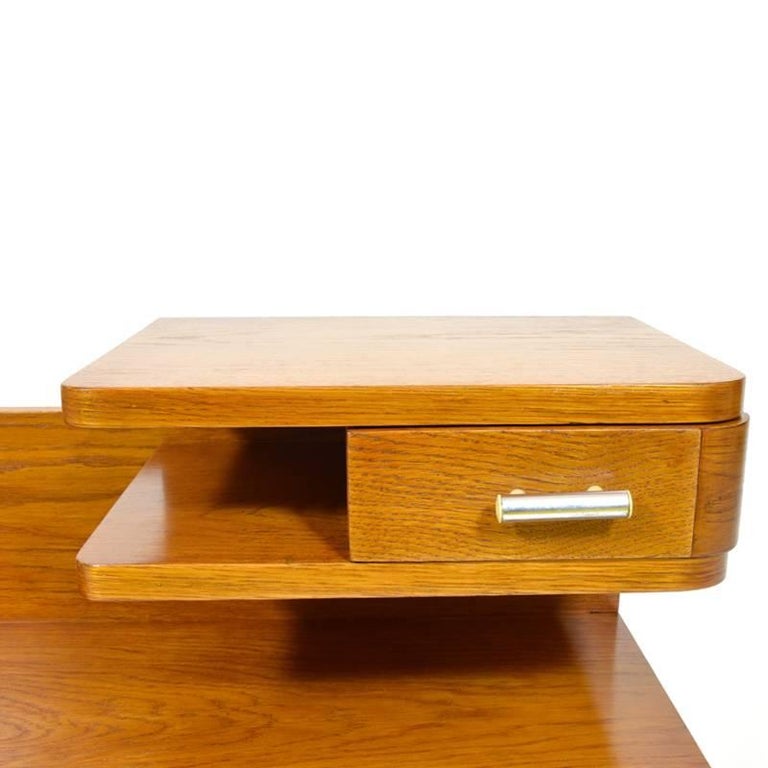 Functionalist Bedside Table from Kovona, 1940s Vintage For Sale at 1stDibs