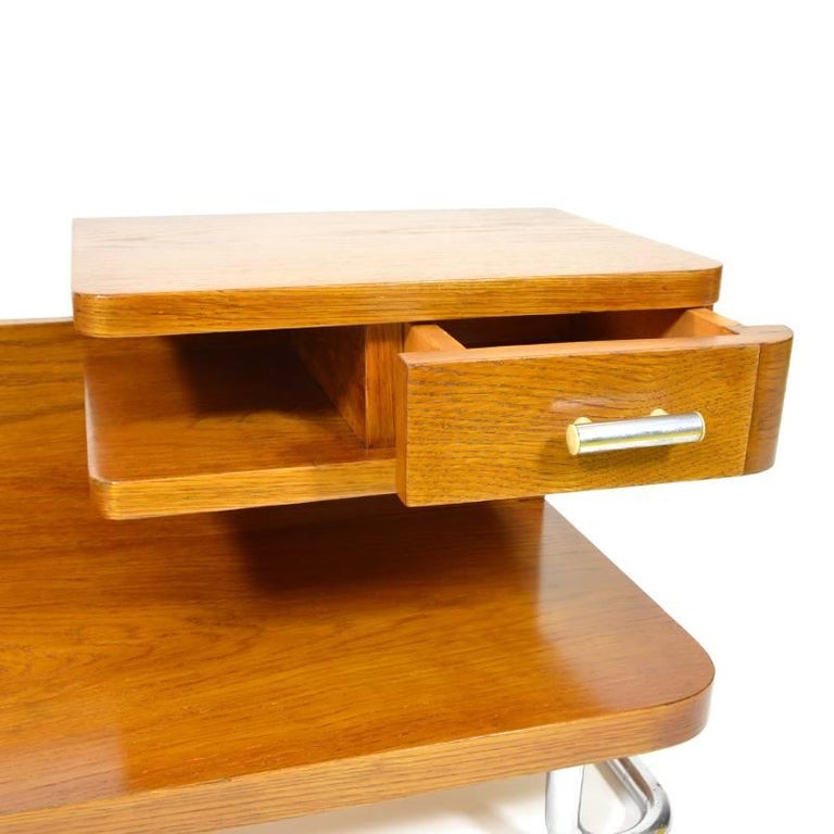 Functionalist Bedside Table from Kovona, 1940s Vintage For Sale at 1stDibs