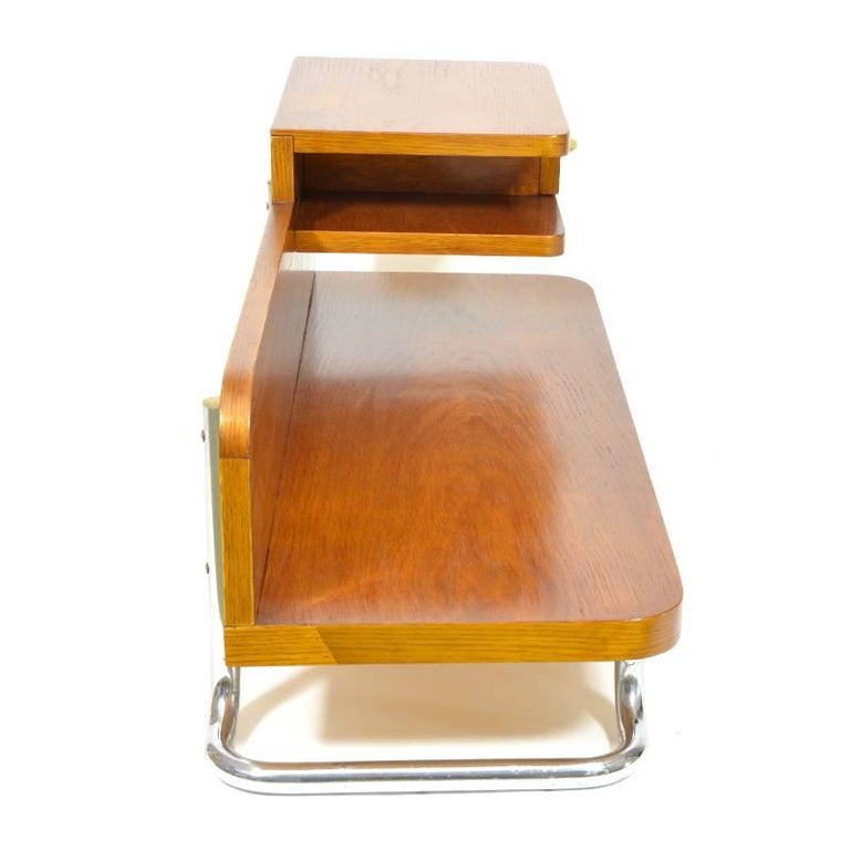 Functionalist Bedside Table from Kovona, 1940s Vintage For Sale at 1stDibs