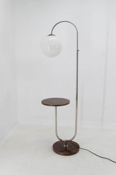 Functiionalist Floor Lamp with Adjustable Height , 1930s, Restored