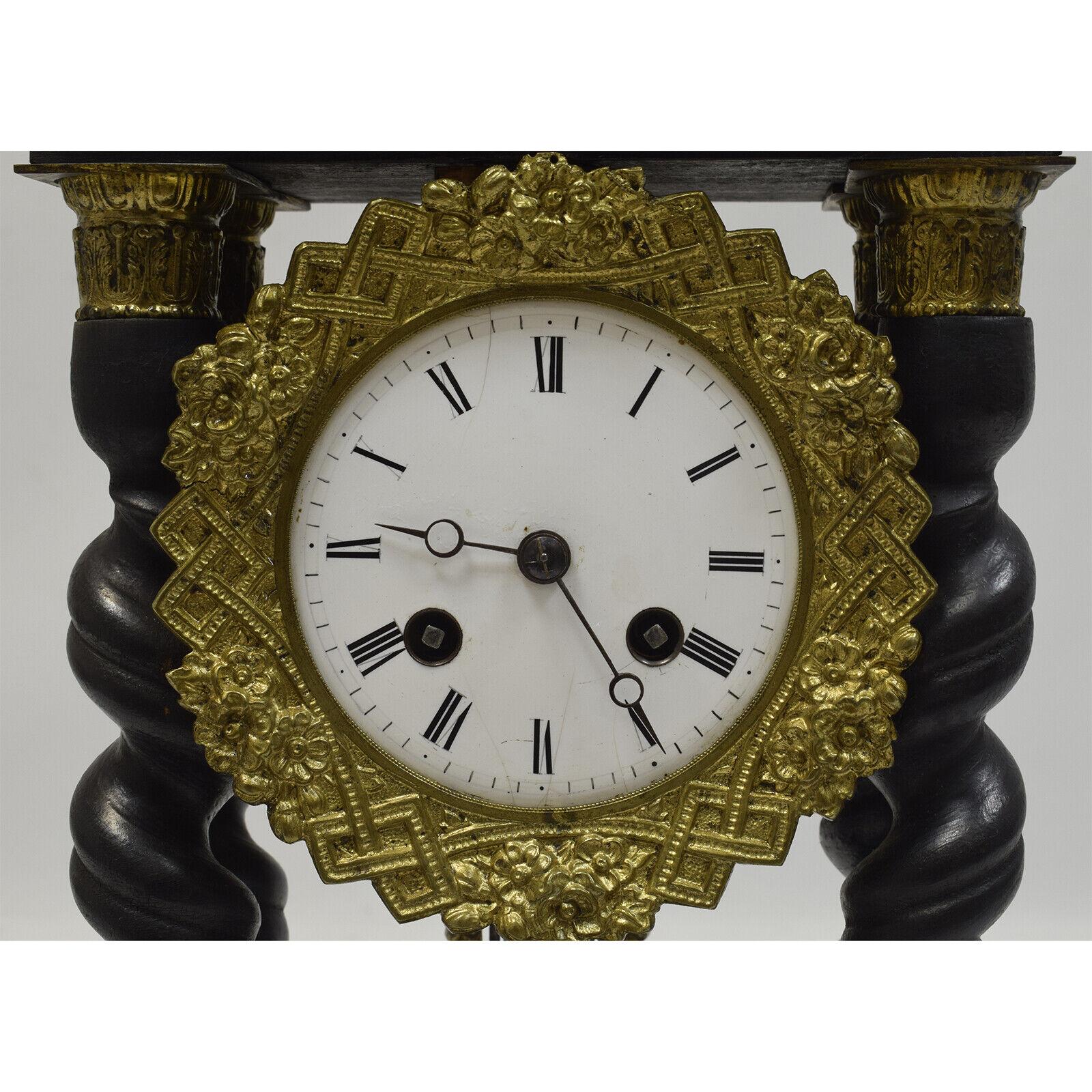 Functional 19th Century S.Marti Column Clock - 46 Cm - 1G06 For Sale 3