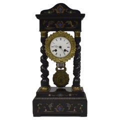 Functional 19th Century S.Marti Column Clock - 46 Cm - 1G06