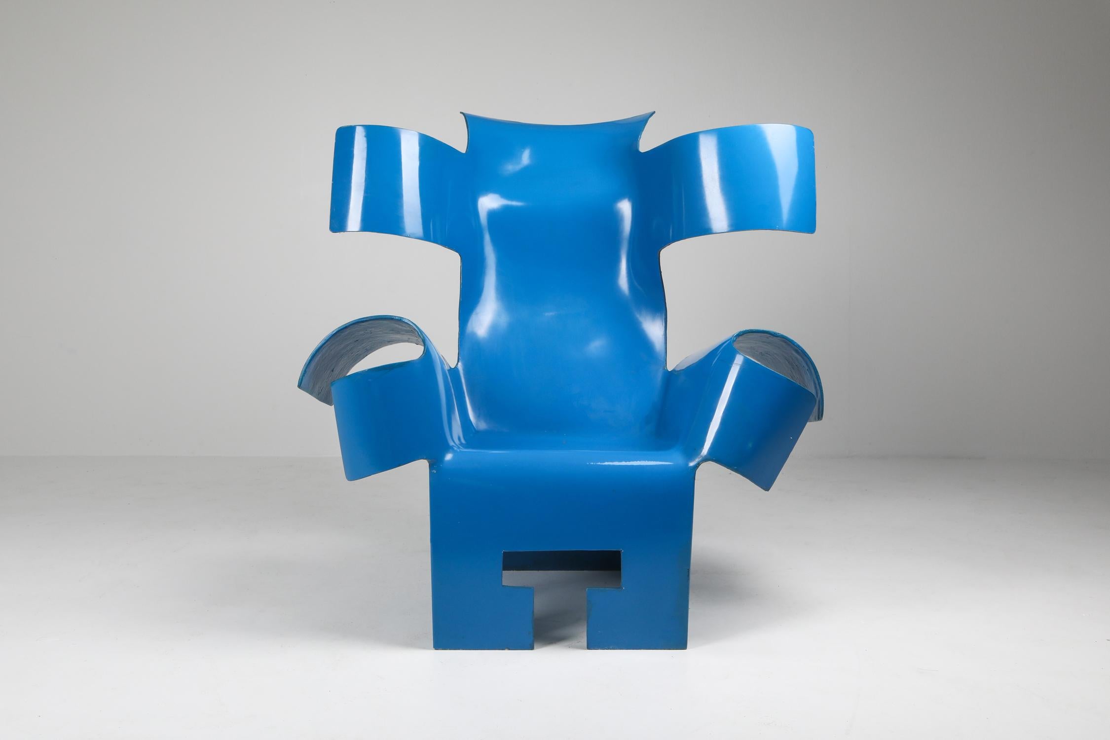 Post-Modern Functional Art Chair in the Style of Gaetano Pesce