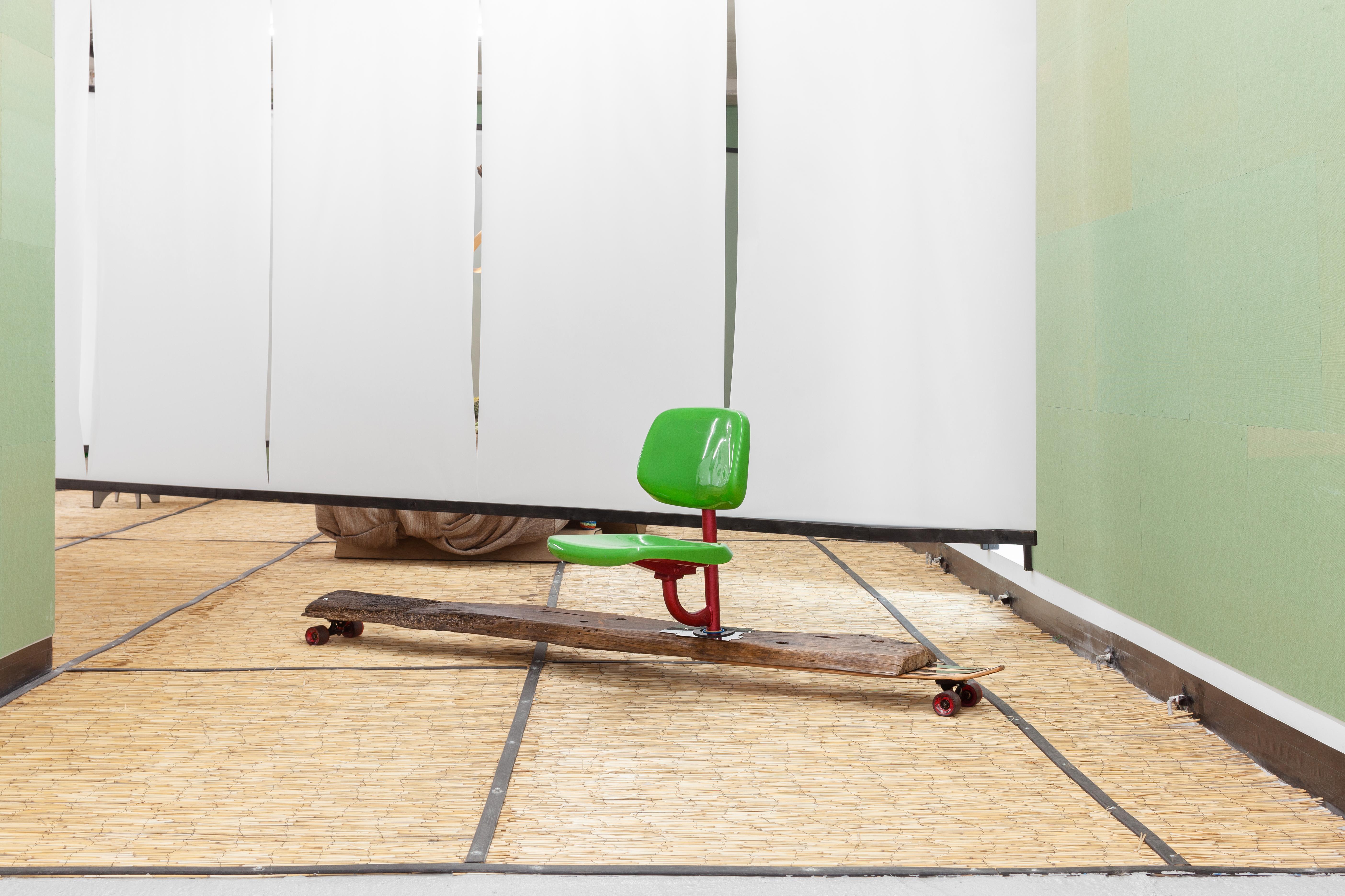 'Raw Skate’ Folding Seat with Skateboard Elements, Lionel Jadot, Belgium, 2020 5
