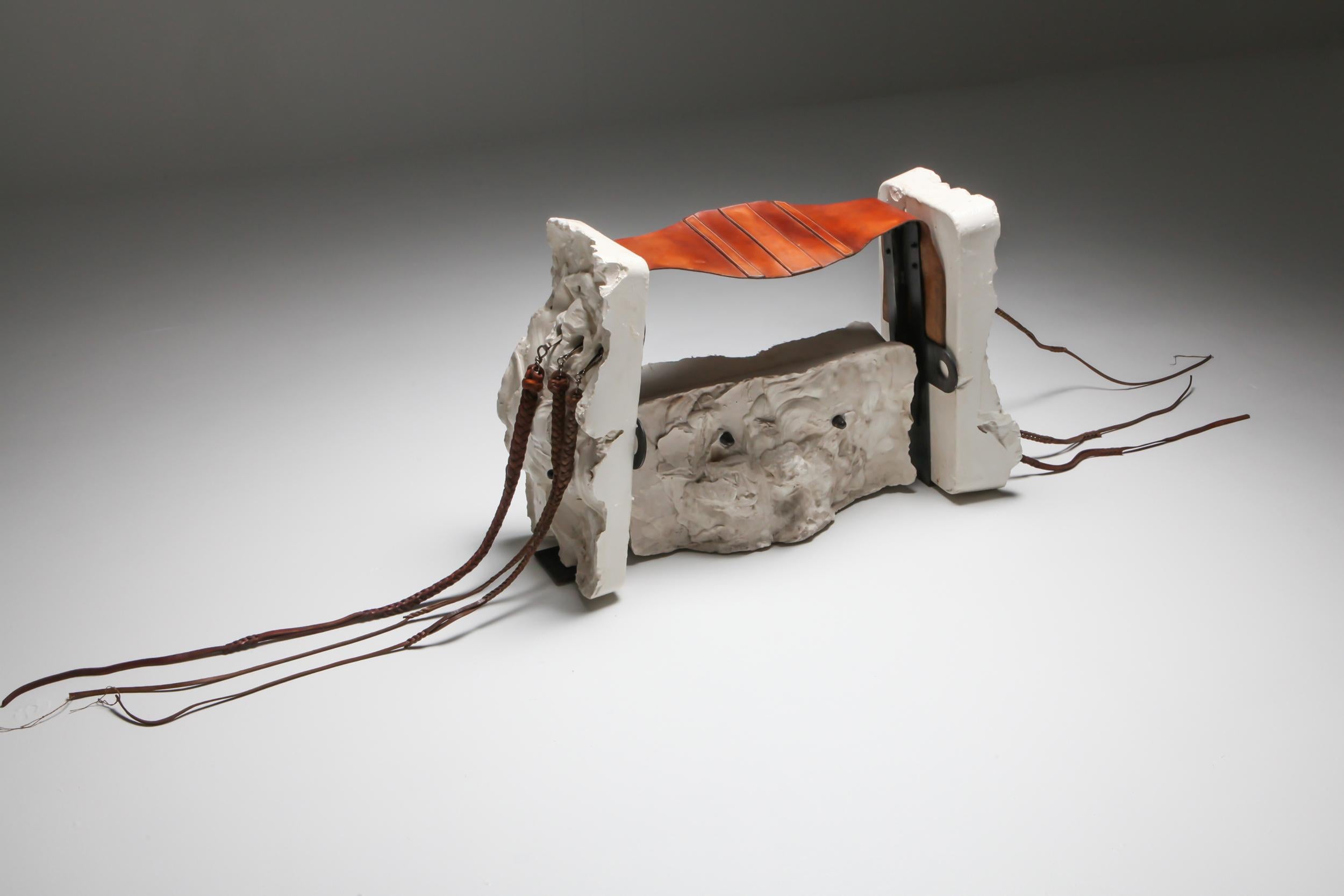Chaise/tabouret d'art fonctionnel « Slaster Whip » de Lionel Jadot Neuf - En vente à Antwerp, BE