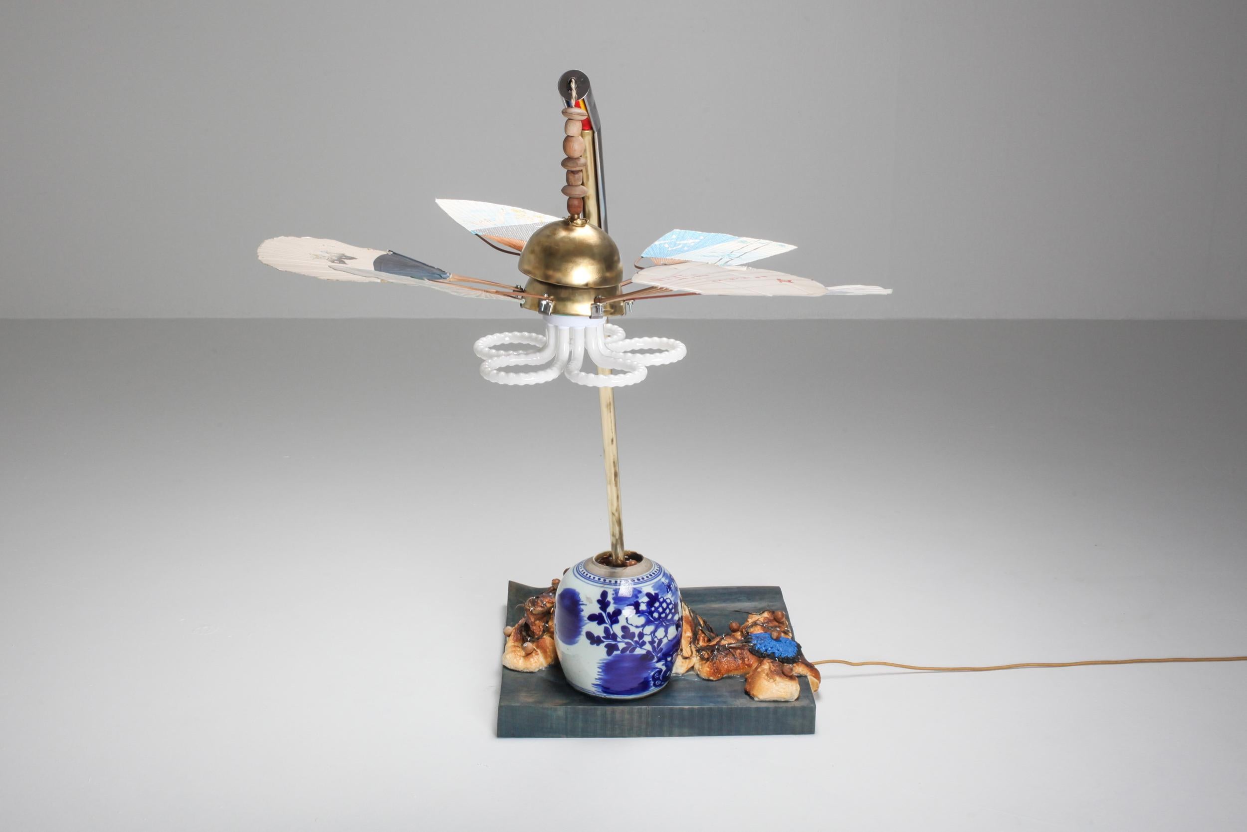 Open eyes floor lamp by Lionel Jadot.
Functional art; Lionel Jadot; Belgian art

Born in Brussels in 1969, Lionel Jadot is an interior designer, artist, designer, filmmaker, adventurer. But all at once, preferably. Lionel Jadot is firing on all