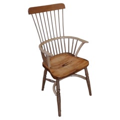 Functional art - Handcrafted Yew, Oak, and Ash Combback Windsor Chair