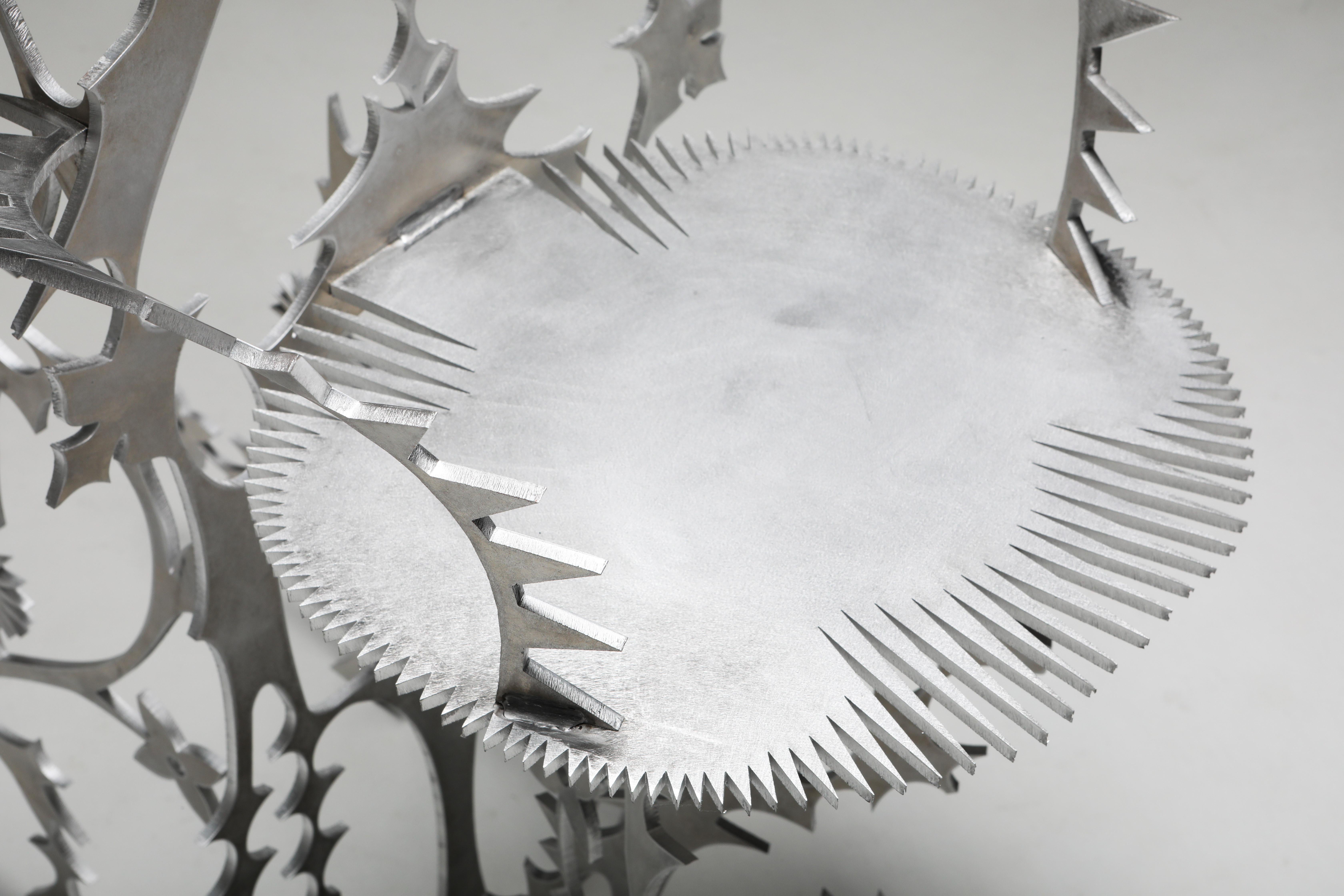 Aluminum 'Ornamentum 1' 6mm Lasered Aluminium Chair Orson Van Beek & Quinten Mestdagh For Sale