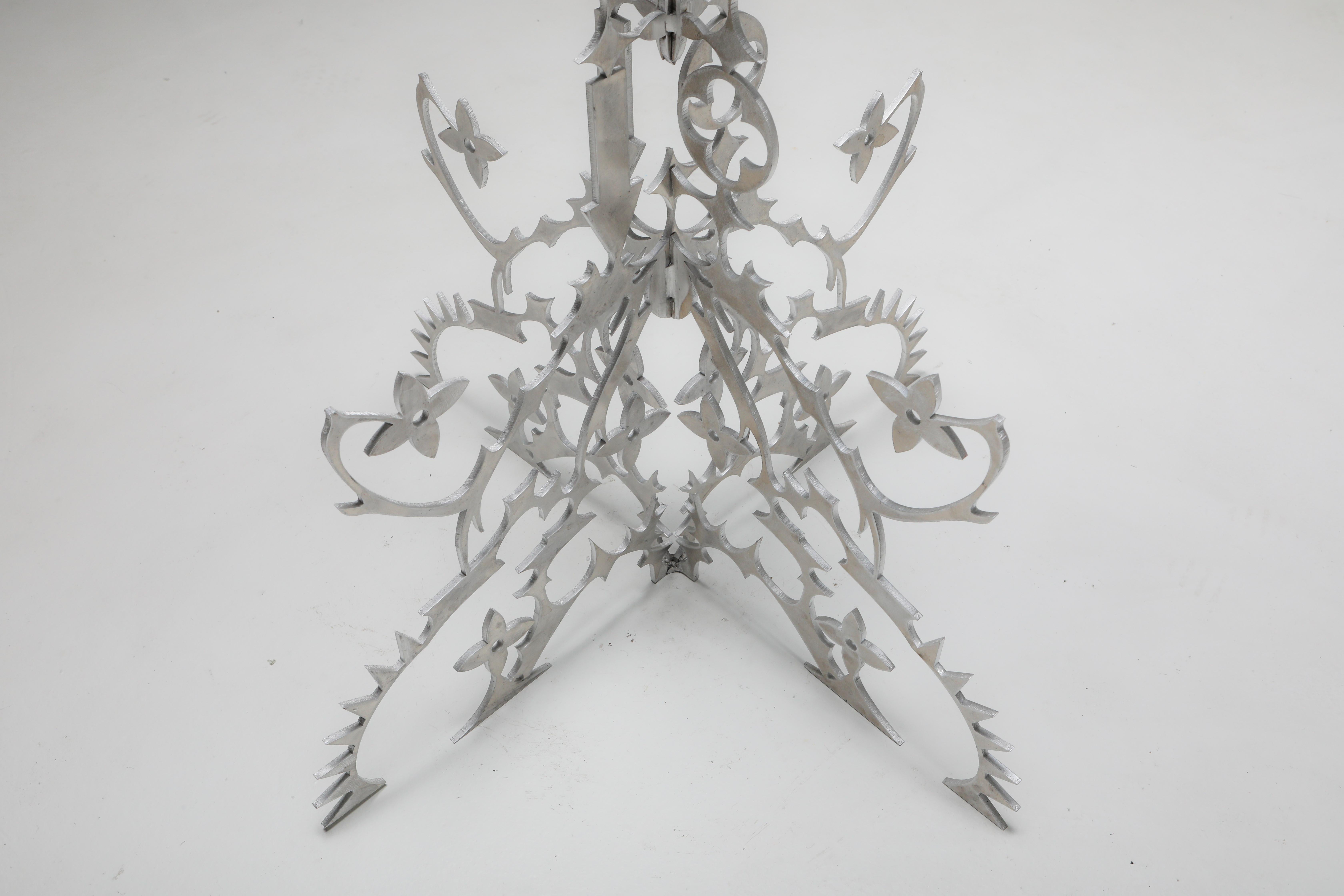 Aluminum 'Ornamentum 3' 6mm Lasered Aluminium Sculpture Orson Van Beek & Quinten Mestdagh For Sale