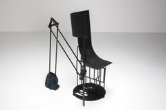 Functional art Throne / Chair "Black Caterpillar" by Lionel Jadot, 2020